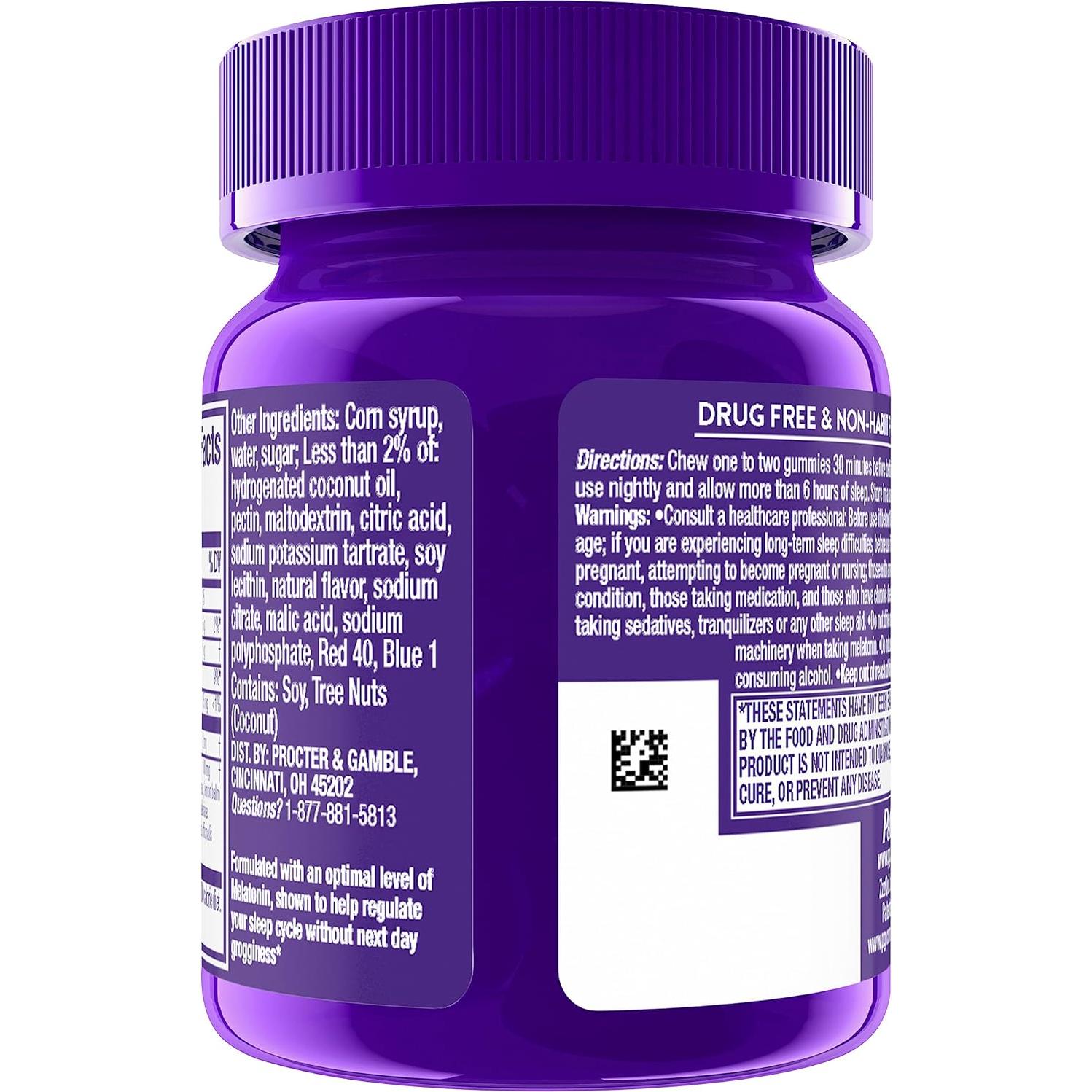 Gominolas de Melatonina ZzzQuil PURE Zzzs 2mg - 24 Unidades