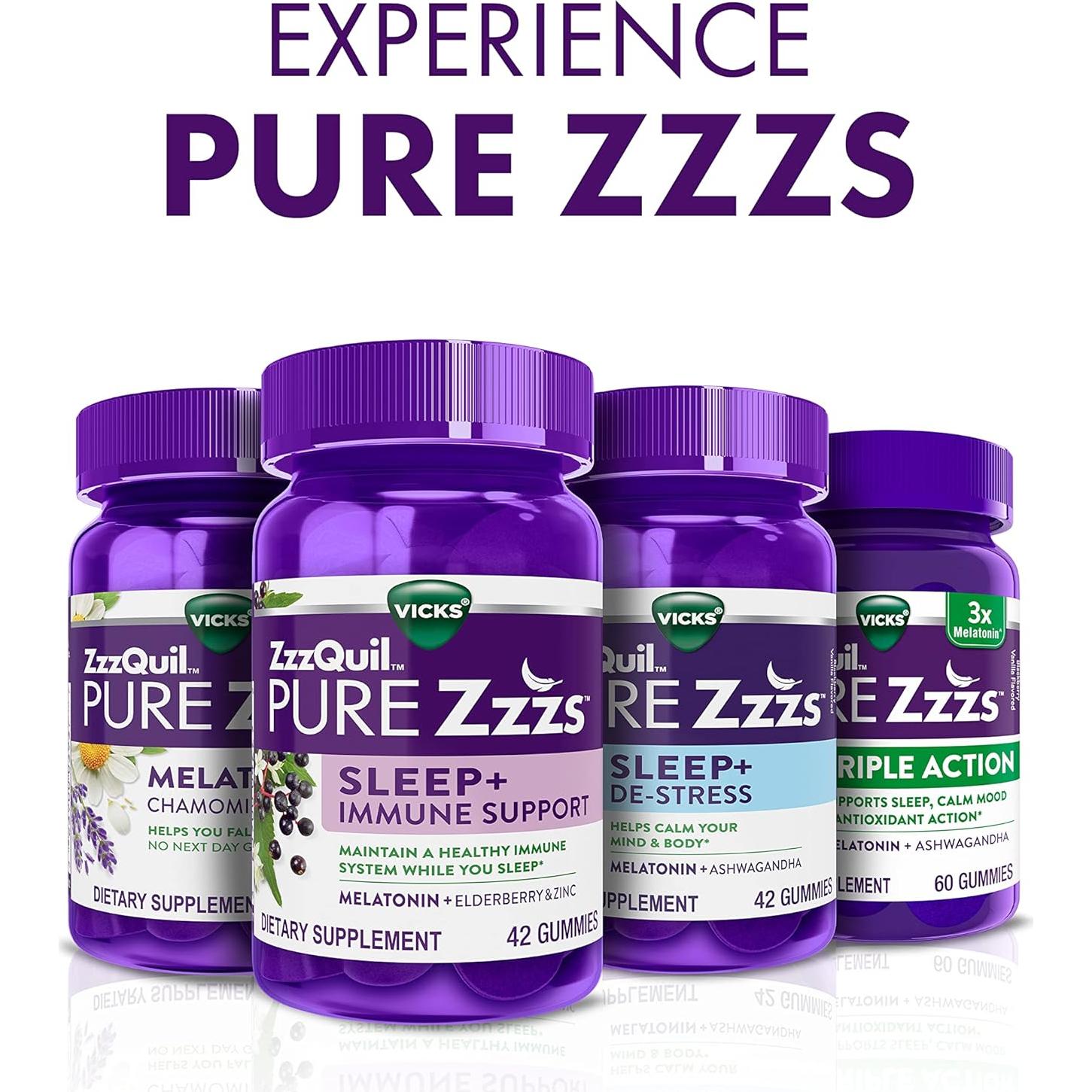 Gominolas de Melatonina ZzzQuil PURE Zzzs 2mg - 24 Unidades