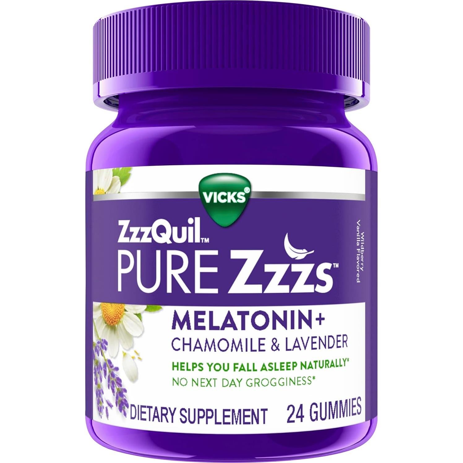 Gominolas de Melatonina ZzzQuil PURE Zzzs 2mg - 24 Unidades