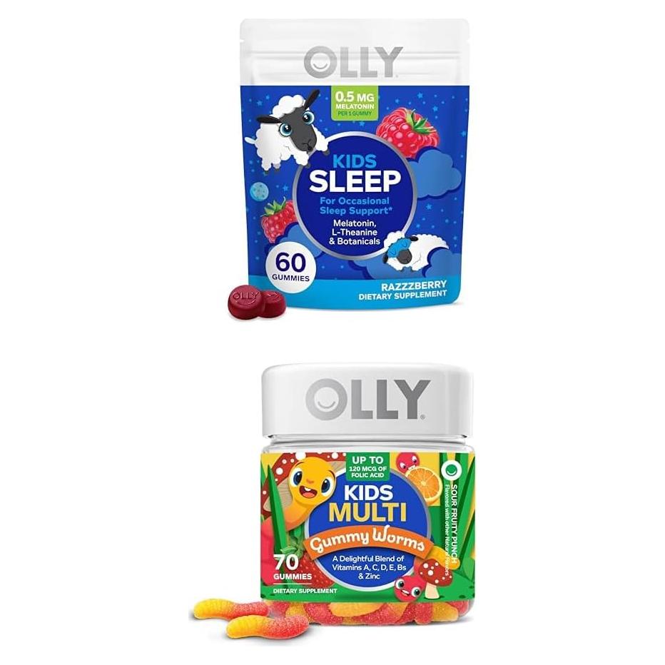 Gominolas OLLY para Dormir y Multivitamínicas Niños 60 y 70 Unidades
