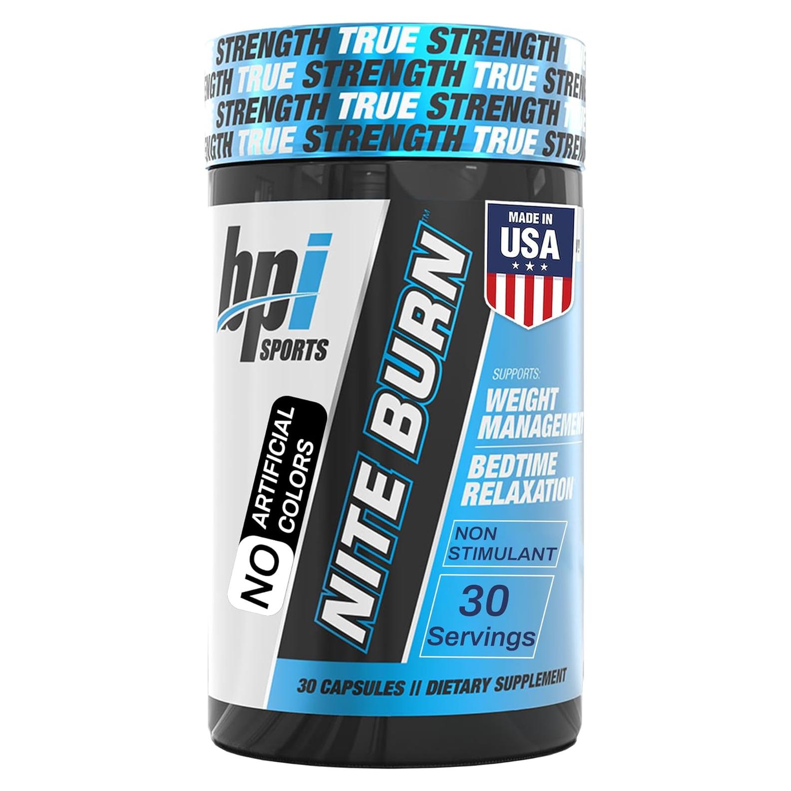 BPI Sports Nite Burn 30 Cápsulas - Quemador de Grasa Nocturno