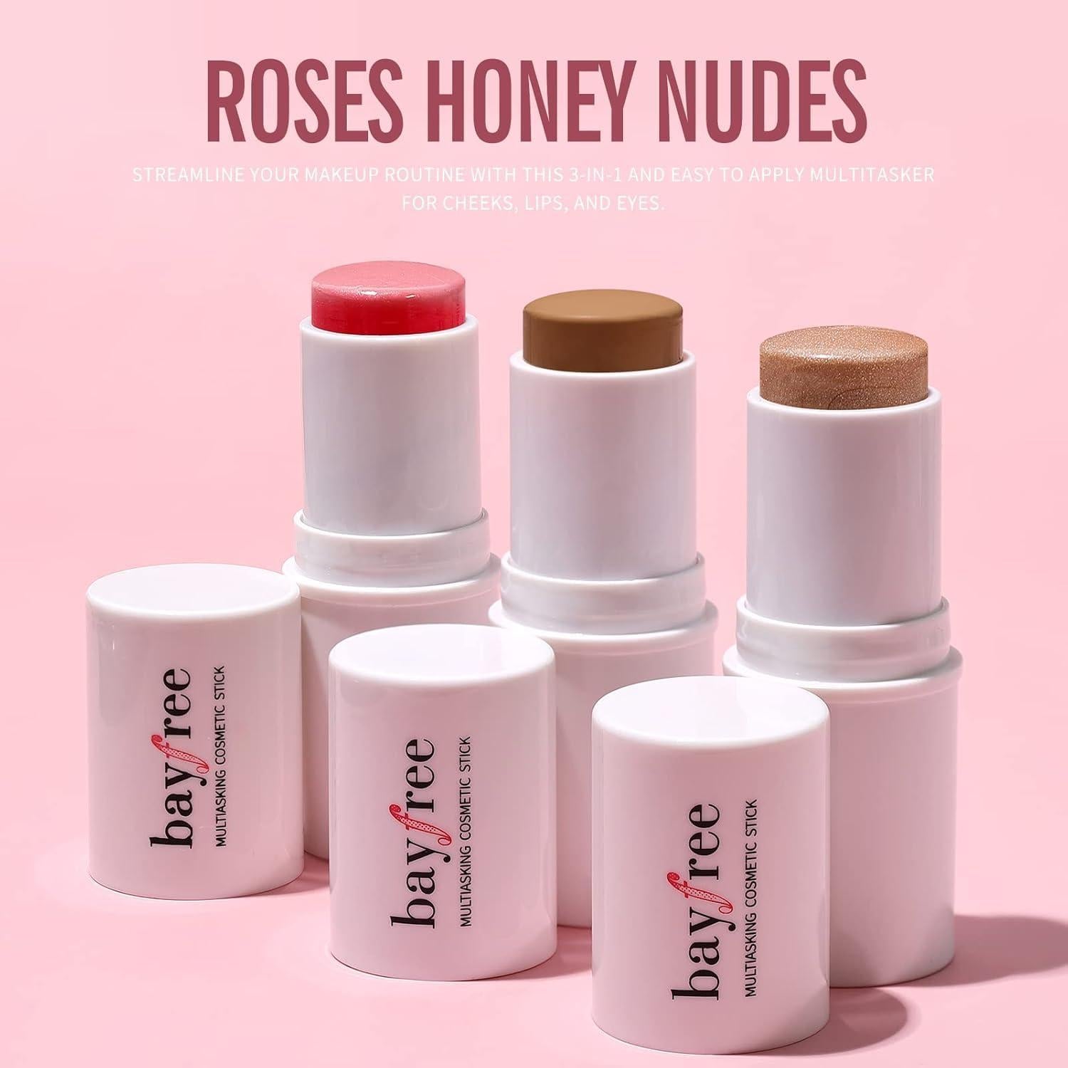 KIMUSE Trio de Palos Multiusos Maquillaje Facial 21g