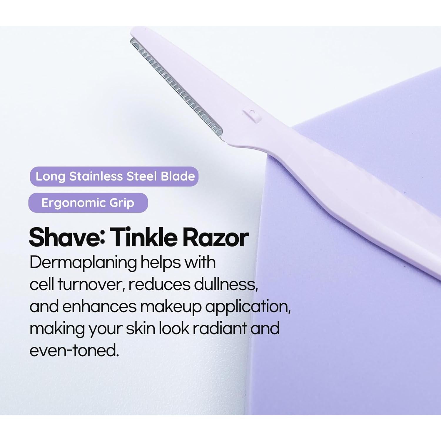 Kit de Dermaplaning Completo epielle Tinkle - Limpieza e Hidratación