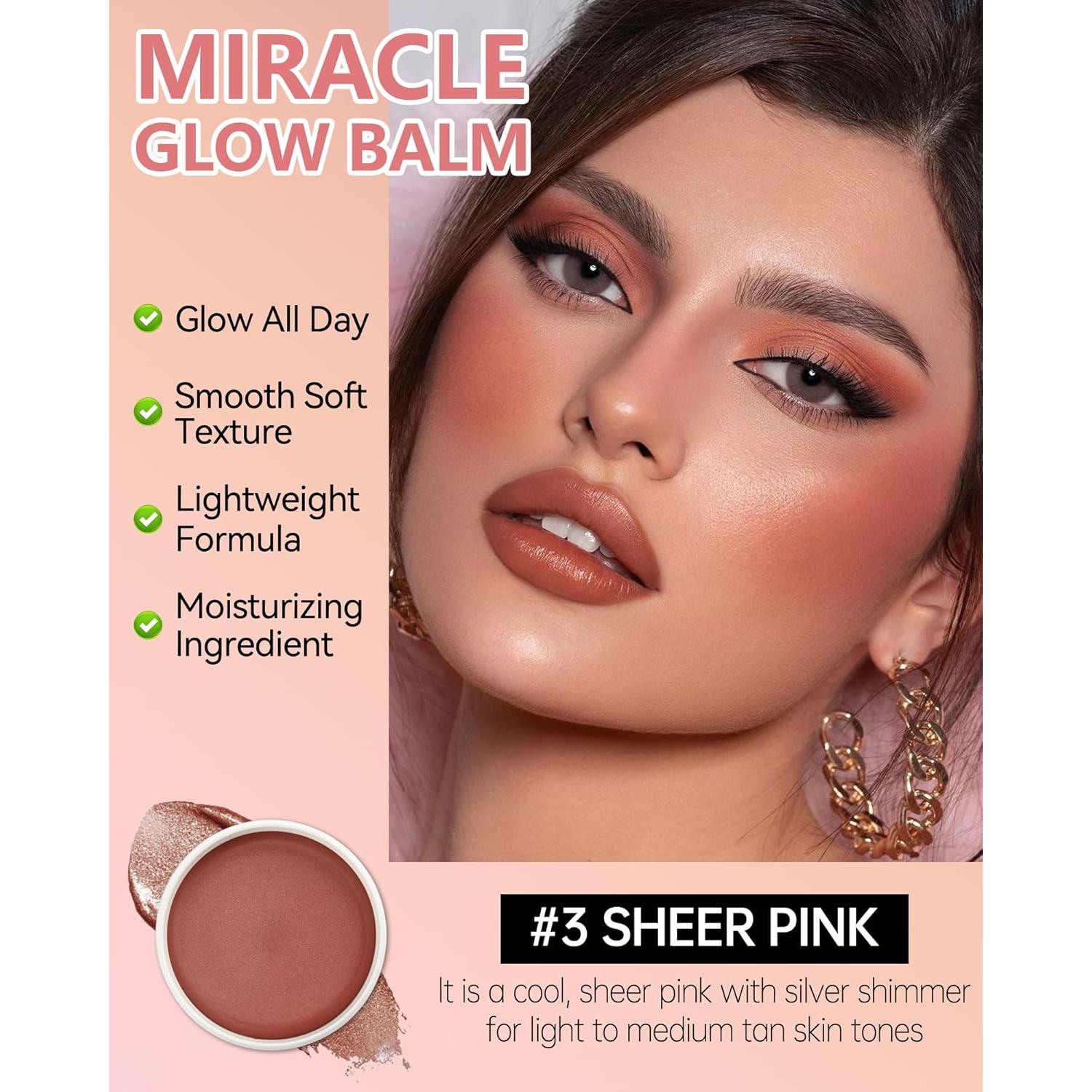 Bálsamo Multi Glow 03 Rosa Transparente - Maquillaje Facial Hidratante