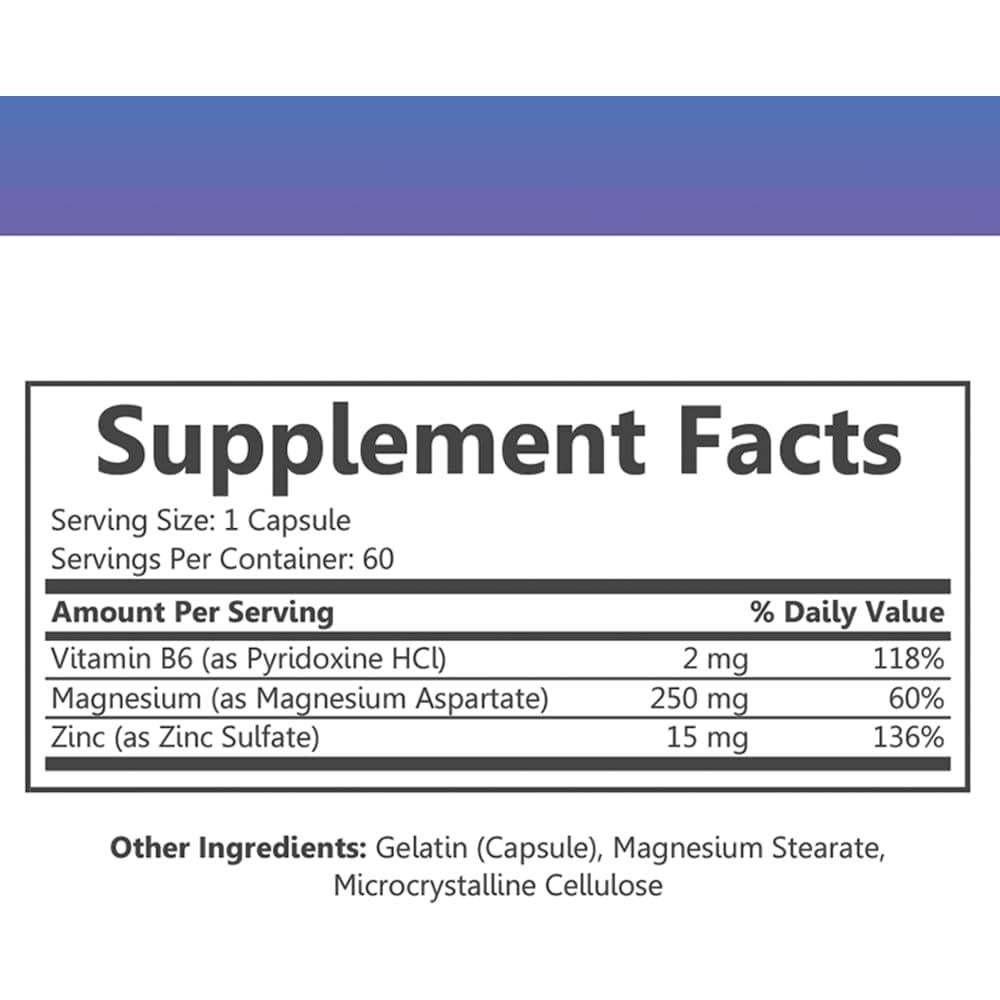 Paquete AM/PM de Zinc Puro y Magnesio Enojados - 120 Cápsulas