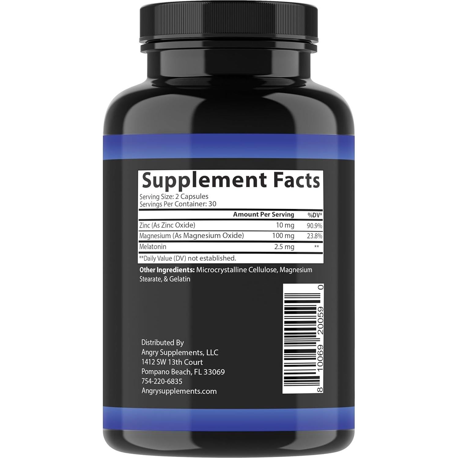 Paquete AM/PM de Zinc Puro y Magnesio Enojados - 120 Cápsulas