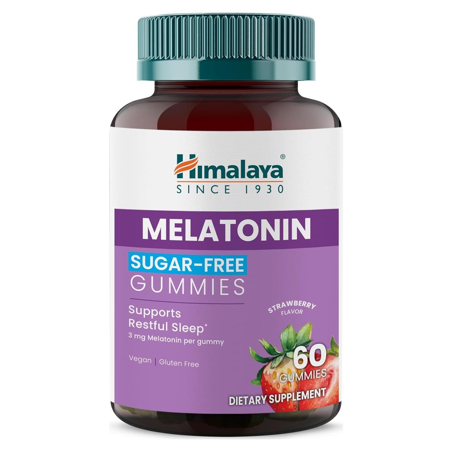 Gomitas de Melatonina Sin Azúcar Himalaya 60 unidades 3 mg