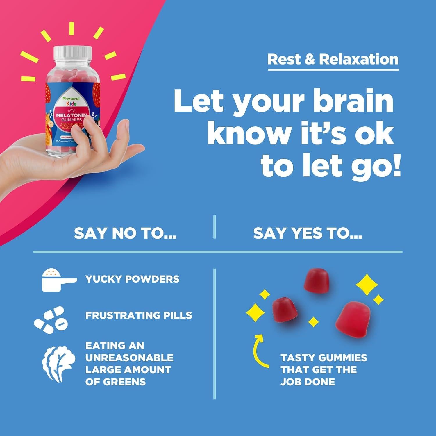 Gomitas de Melatonina para Niños 1mg - Phytoral 159g