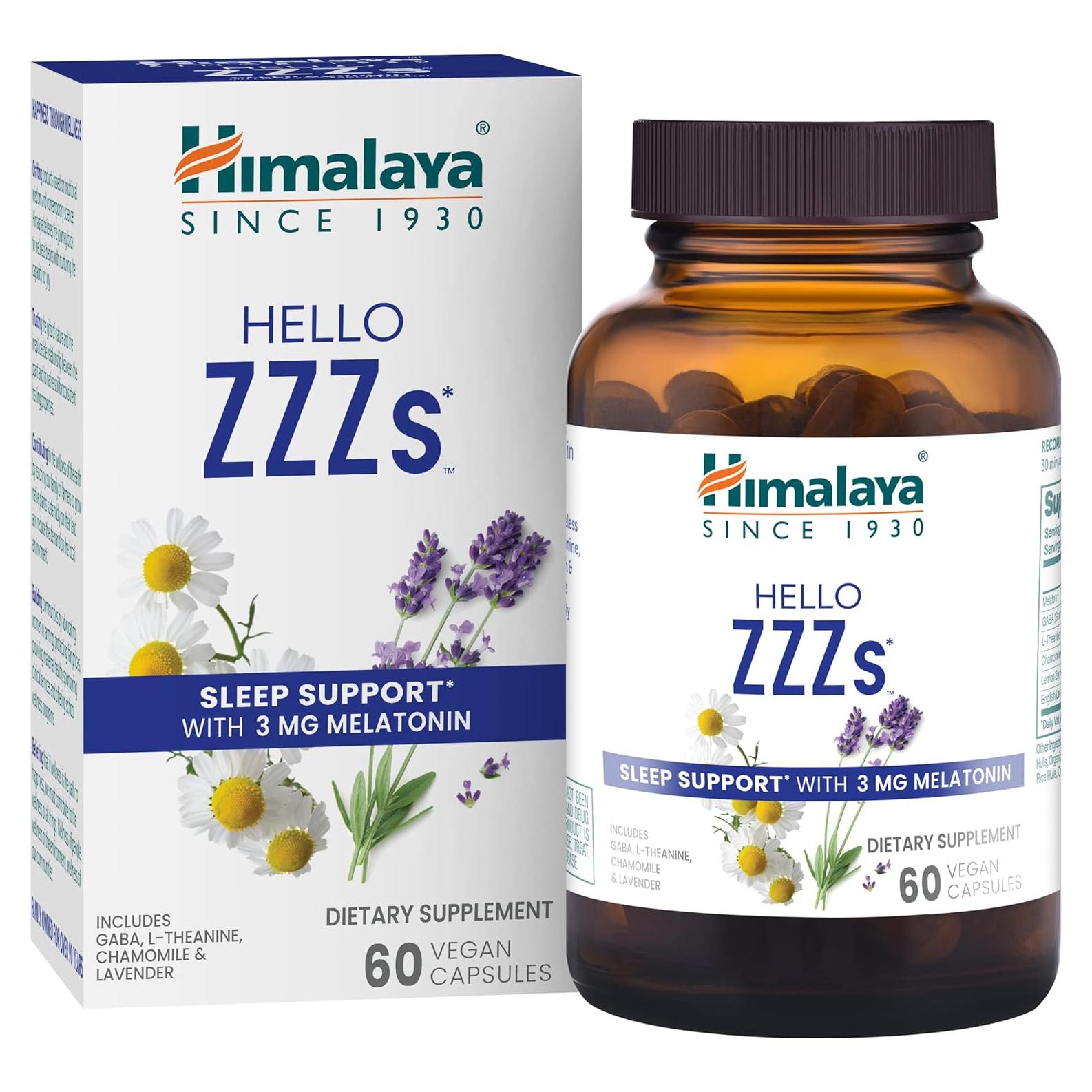Suplemento Herbal para el Sueño Himalaya Hola ZZZs 60 Cápsulas
