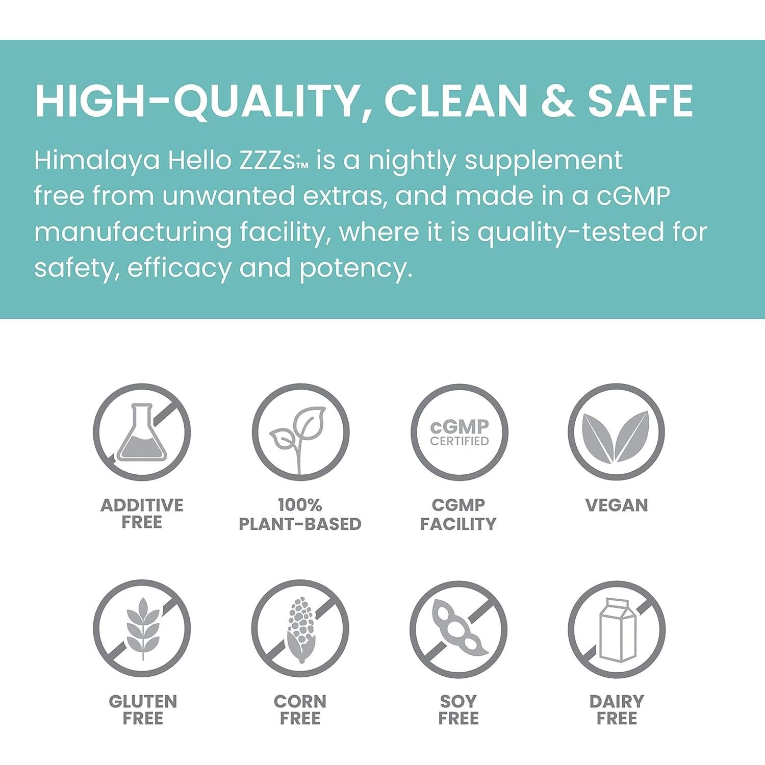 Suplemento Herbal para el Sueño Himalaya Hola ZZZs 60 Cápsulas