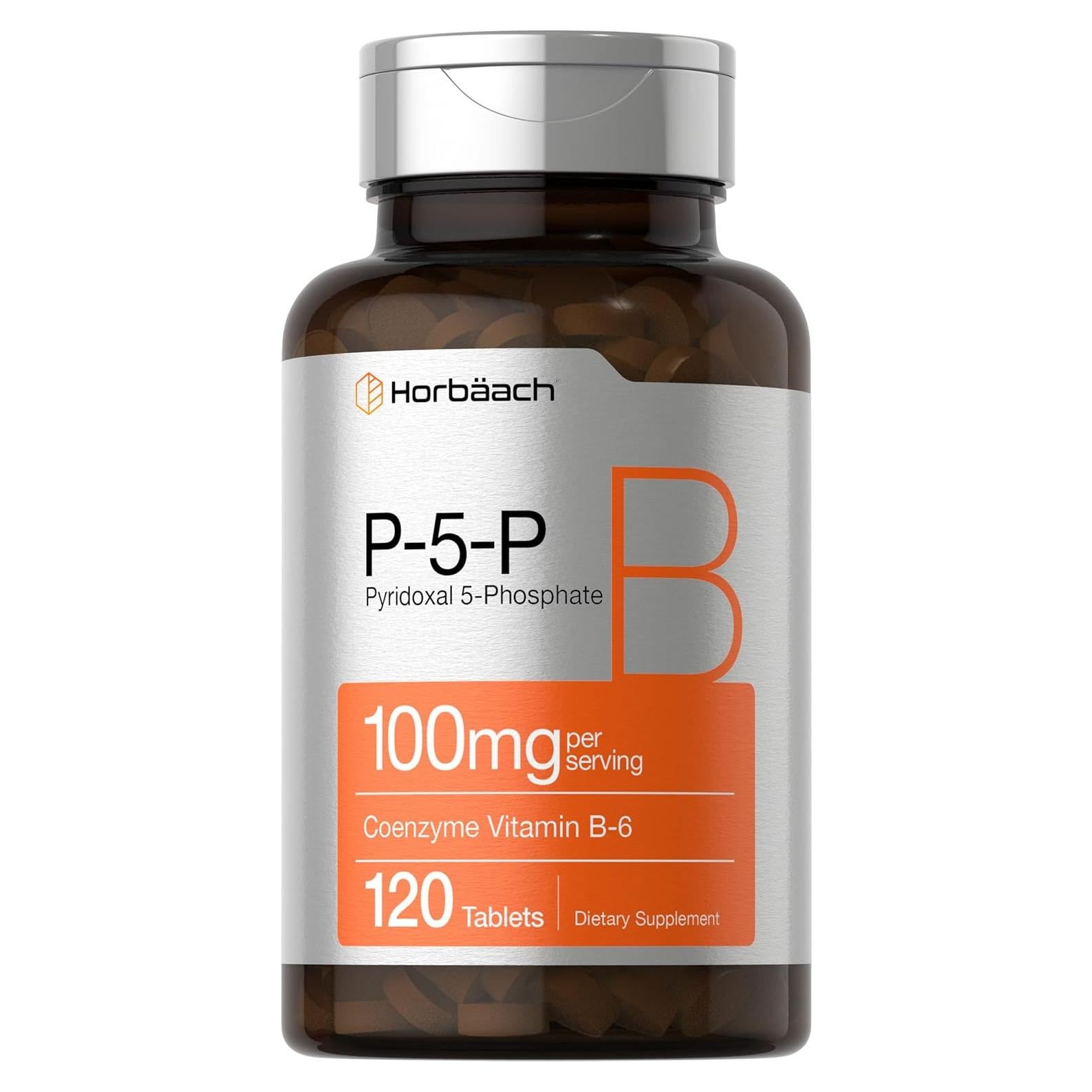 Suplemento Vegetariano P5P Horbäach 100mg 120 Tabletas B6