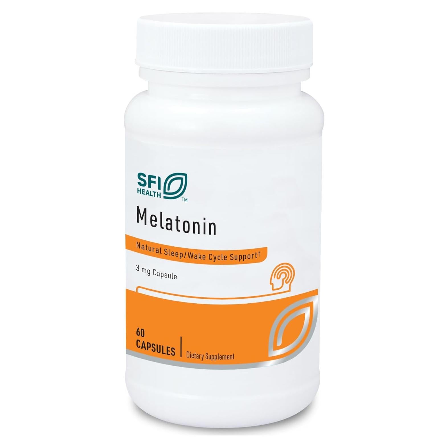 Melatonina 3 mg Klaire Labs - 60 Cápsulas Vegetarianas