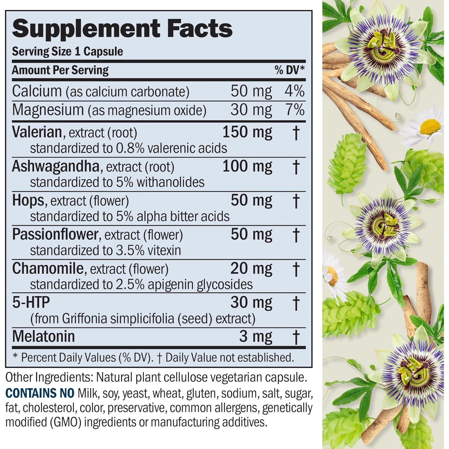 Cápsulas Noche Tiempo Andrew Lessman 60 Unidades Melatonina