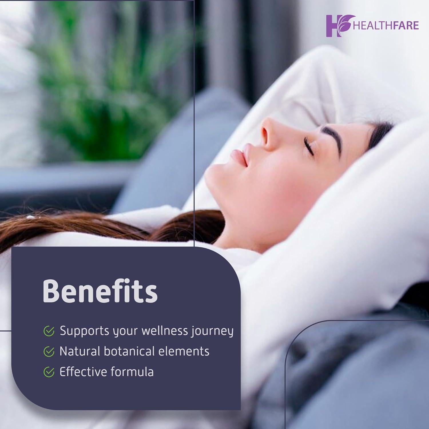 Melatonina 60mg HealthFare 90 Tabletas Vegetariana Sin OGM