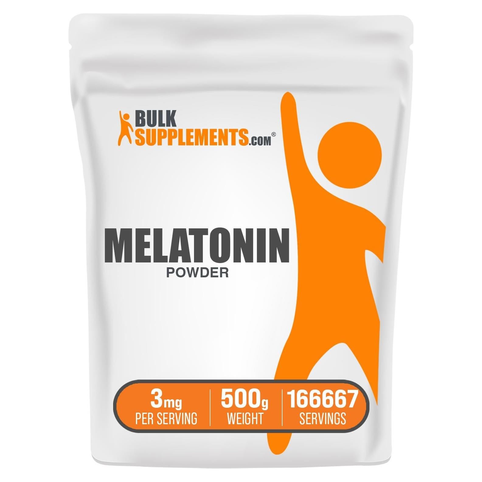 Polvo de Melatonina BulkSupplements 3mg 500g Vegano Sin Gluten
