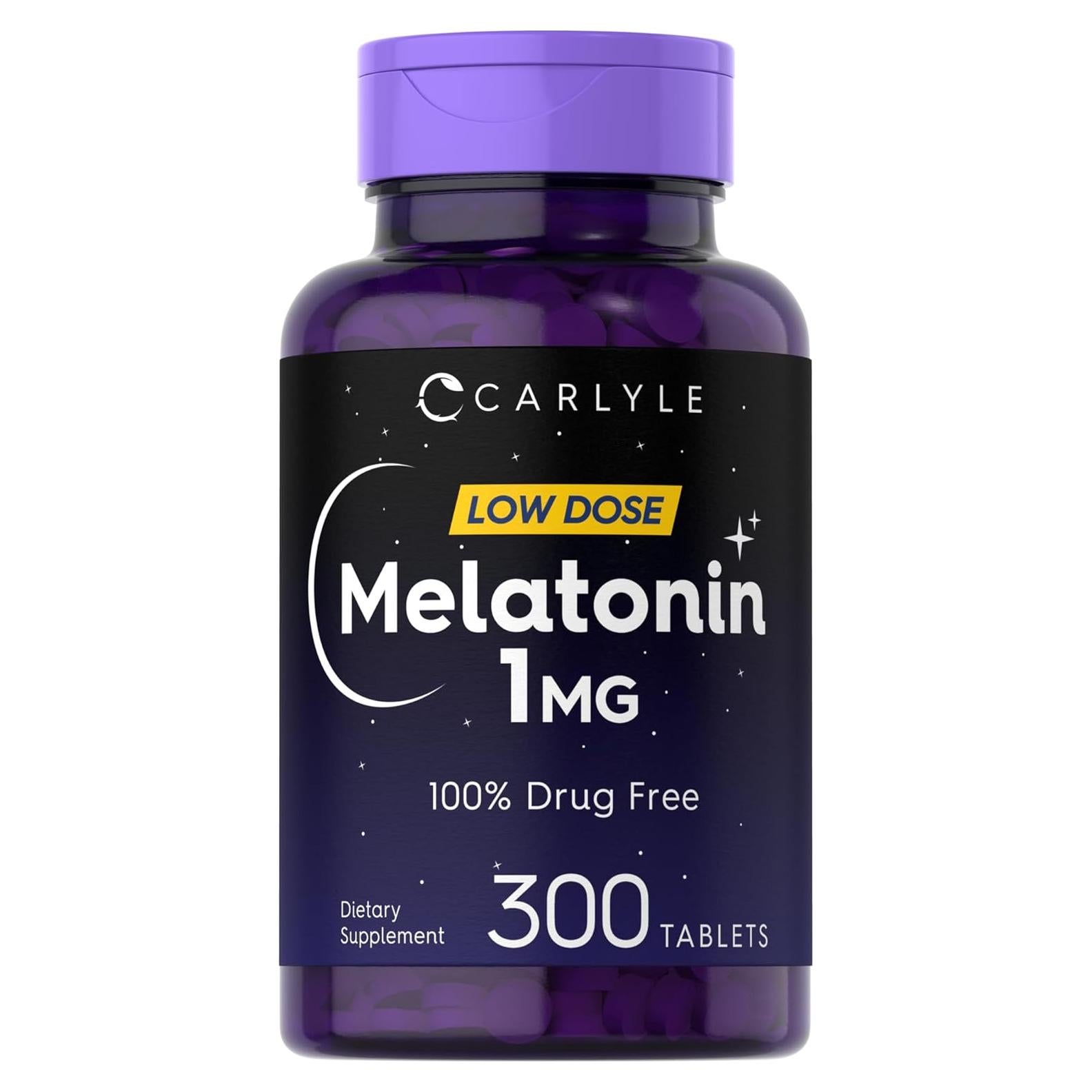 Melatonina 1 mg Carlyle | 300 Tabletas Vegetarianas | Sin Gluten