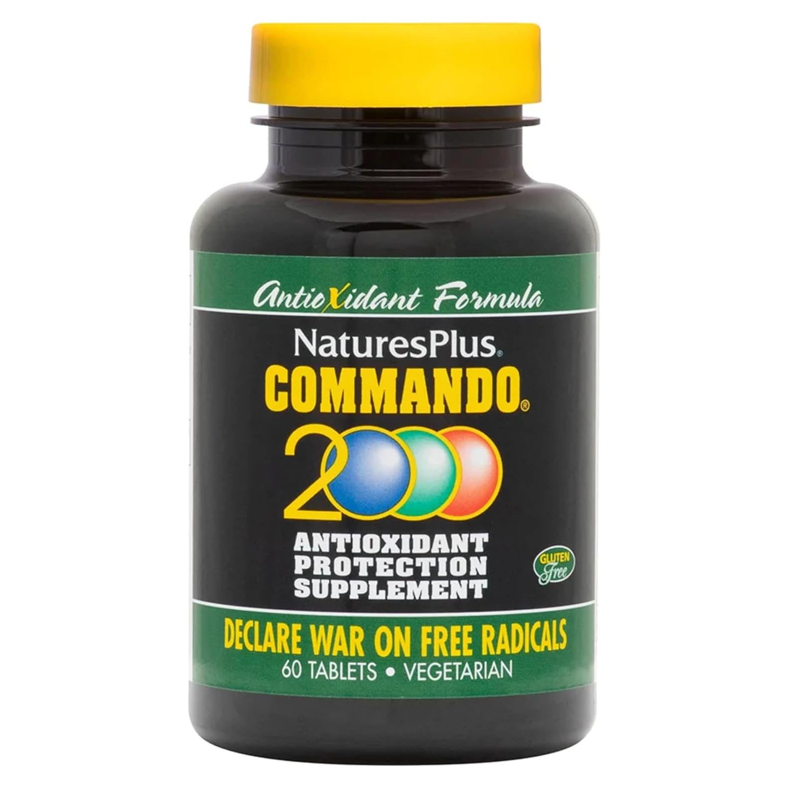 Tabletas Commando 2000 Natures Plus - Antioxidante 60 Unidades