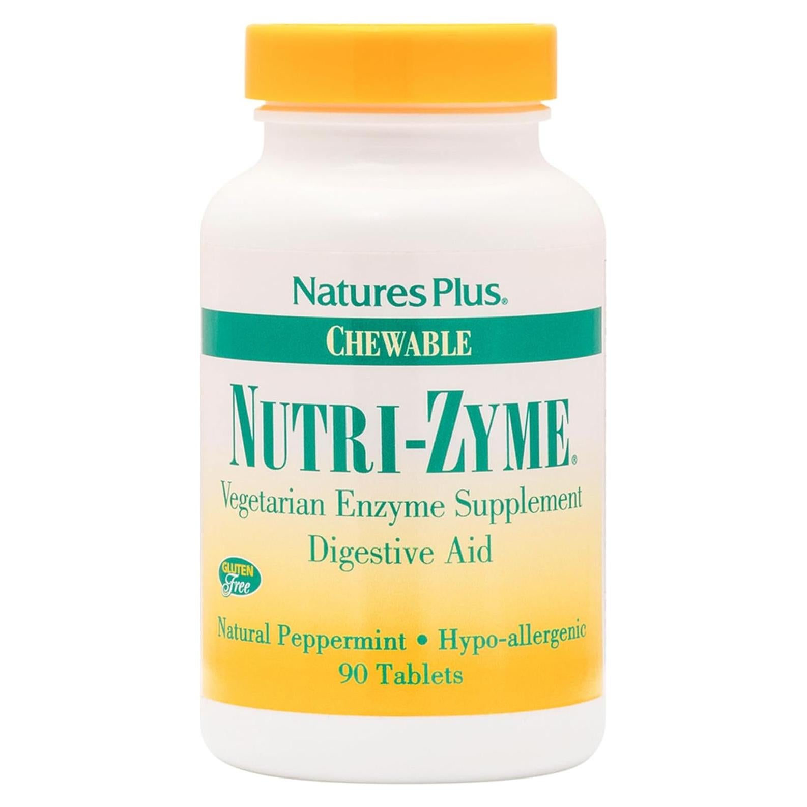 Suplemento Digestivo Masticable Natures Plus Nutri-Zyme 90 Tab