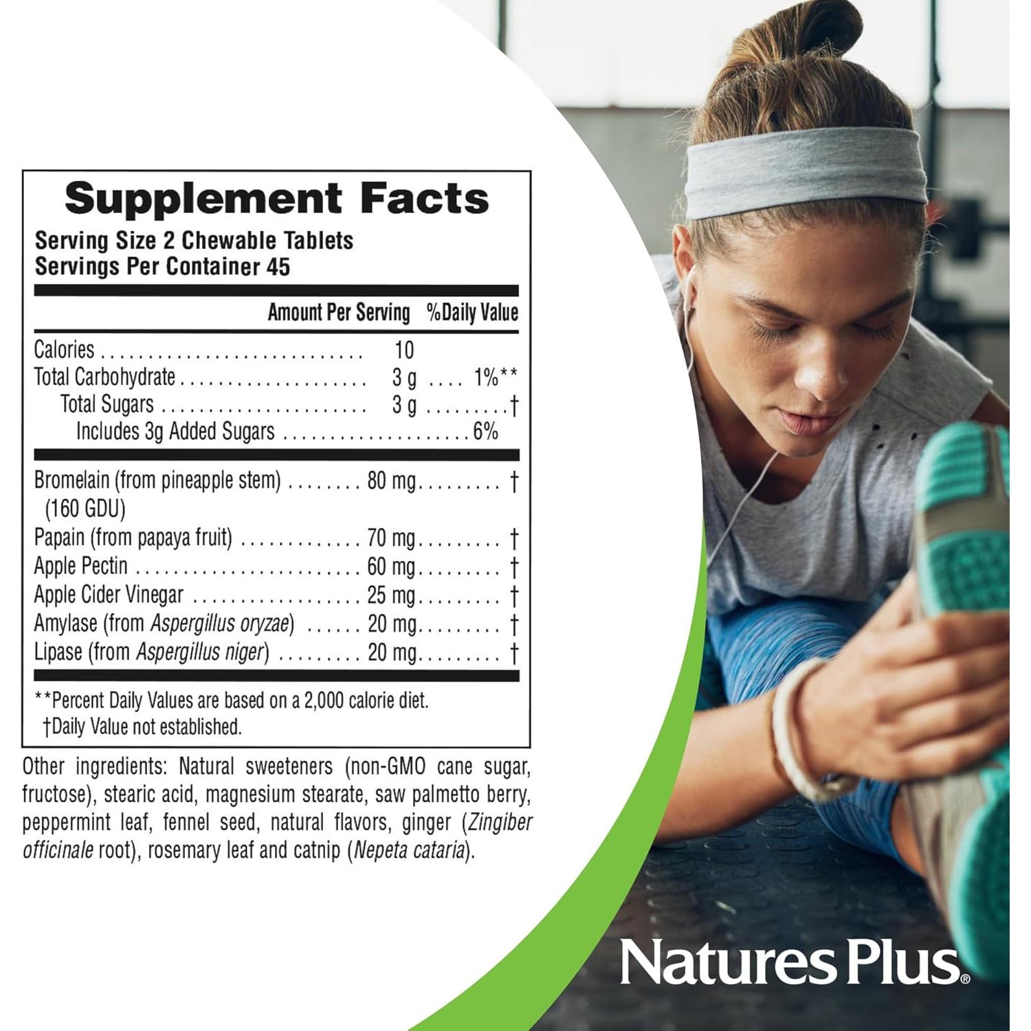 Suplemento Digestivo Masticable Natures Plus Nutri-Zyme 90 Tab