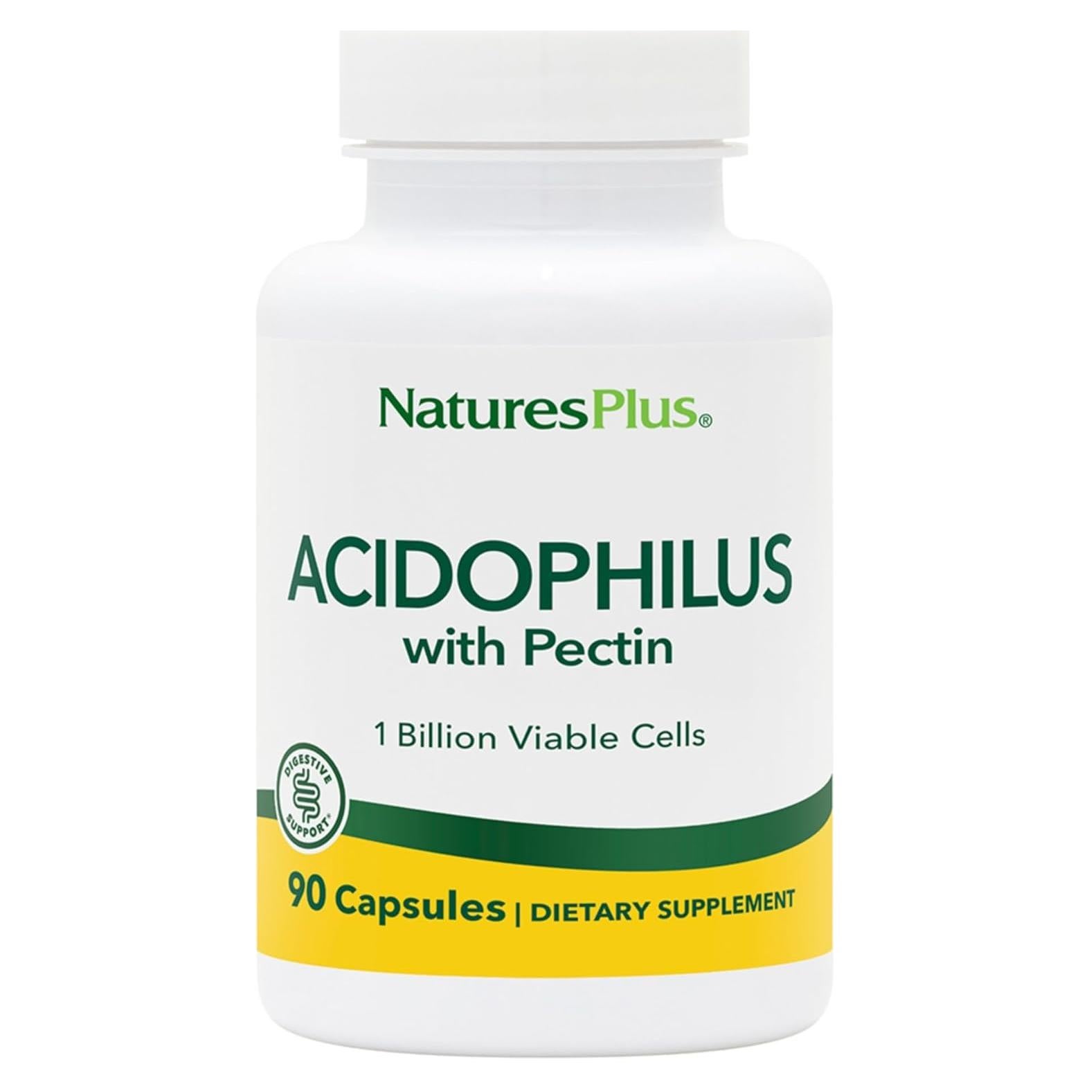 Suplemento Probiotico Natures Plus Acidophilus 90 Cápsulas