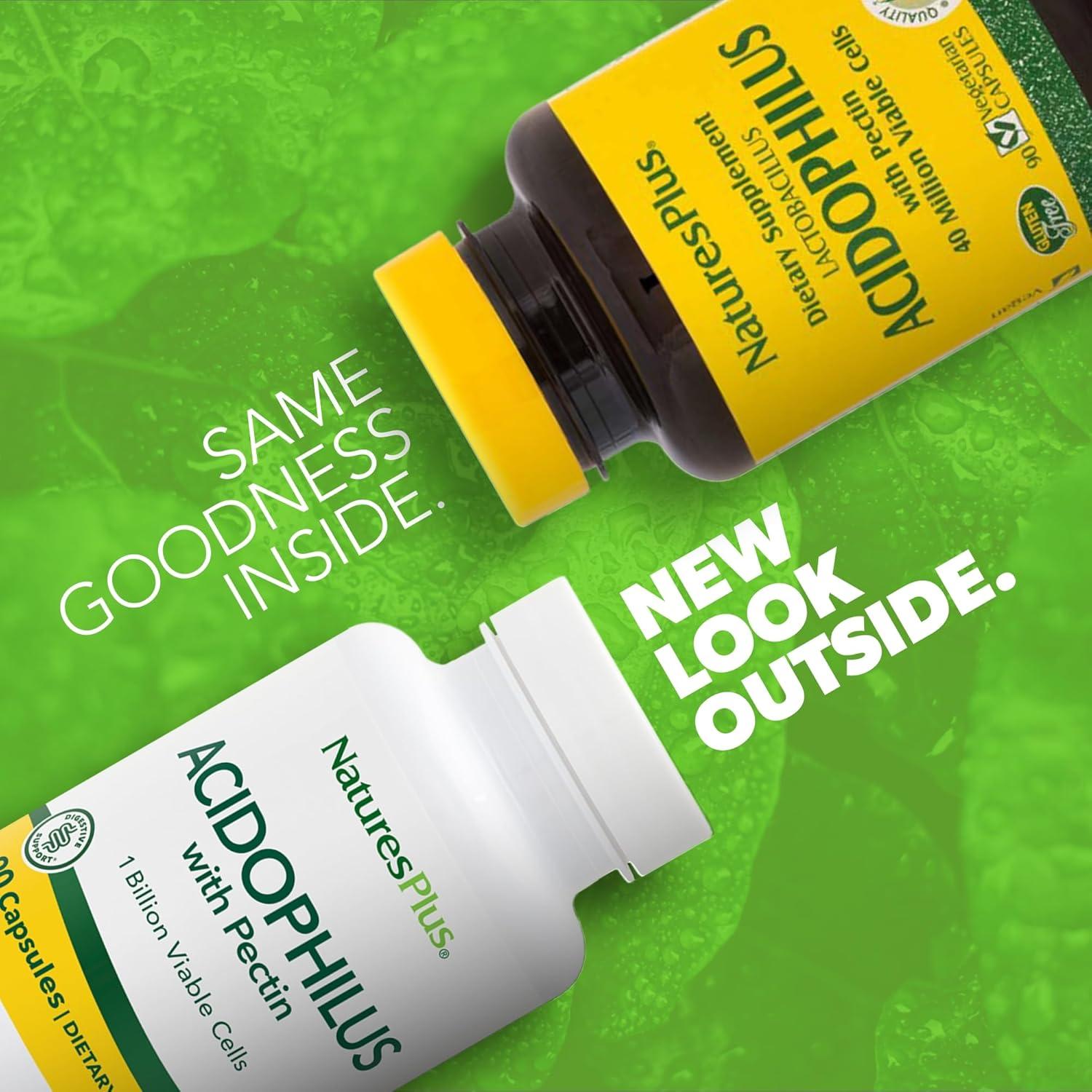 Suplemento Probiotico Natures Plus Acidophilus 90 Cápsulas