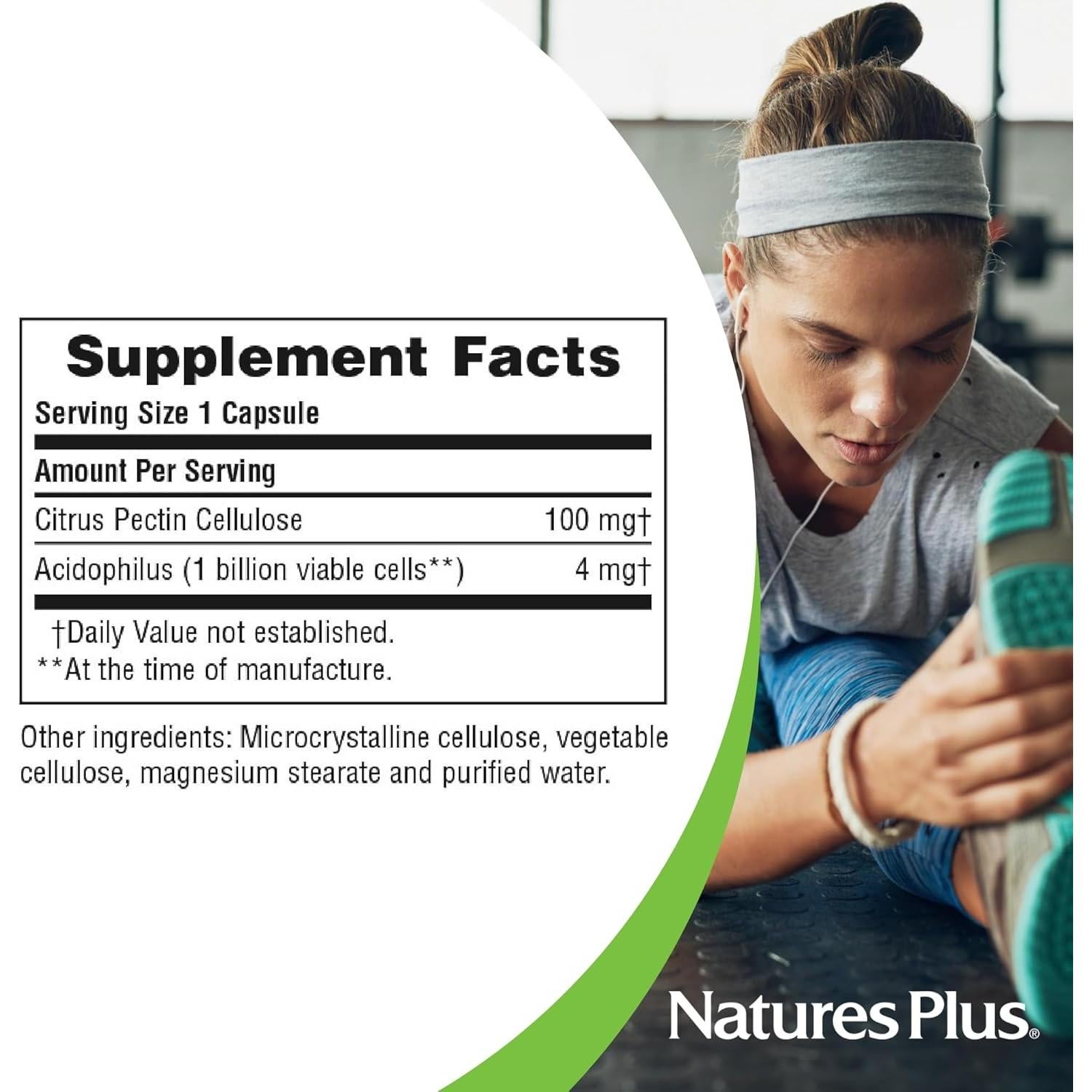 Suplemento Probiotico Natures Plus Acidophilus 90 Cápsulas