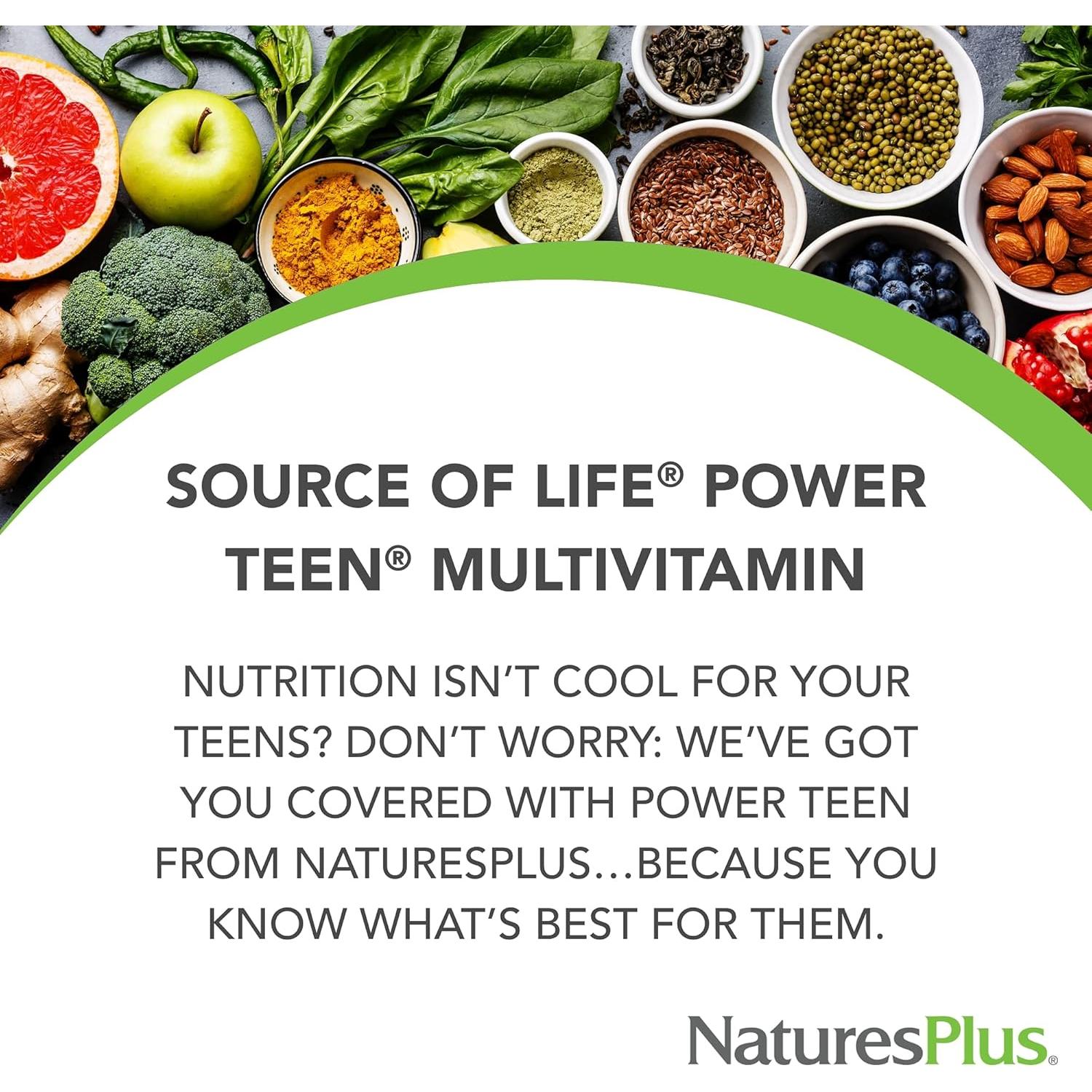 Multivitamina NaturesPlus Poder Adolescente 180 Tabletas