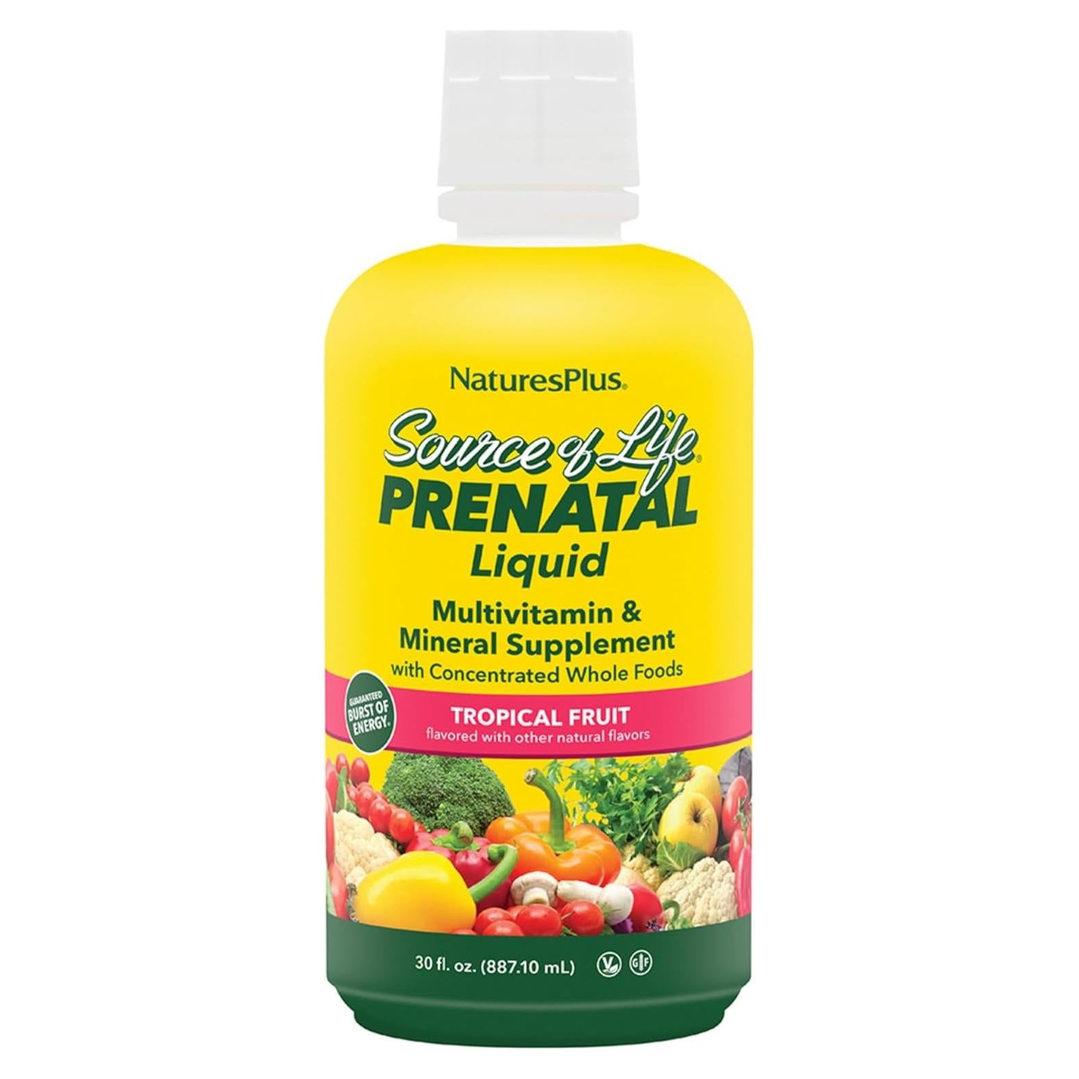 Natures Plus Fuente de Vida Prenatal Líquido 887 ml - Multivitamínico