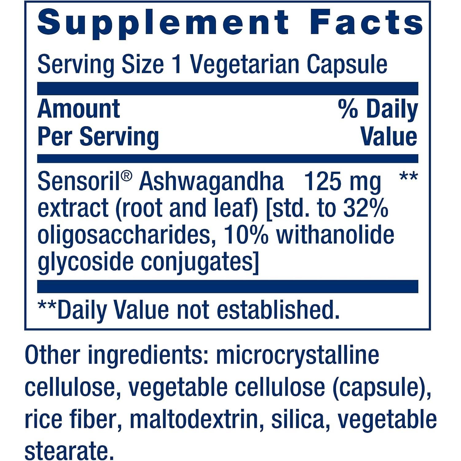 Suplemento Melatonina IR/XR y Ashwagandha Life Extension - 60 Cápsulas