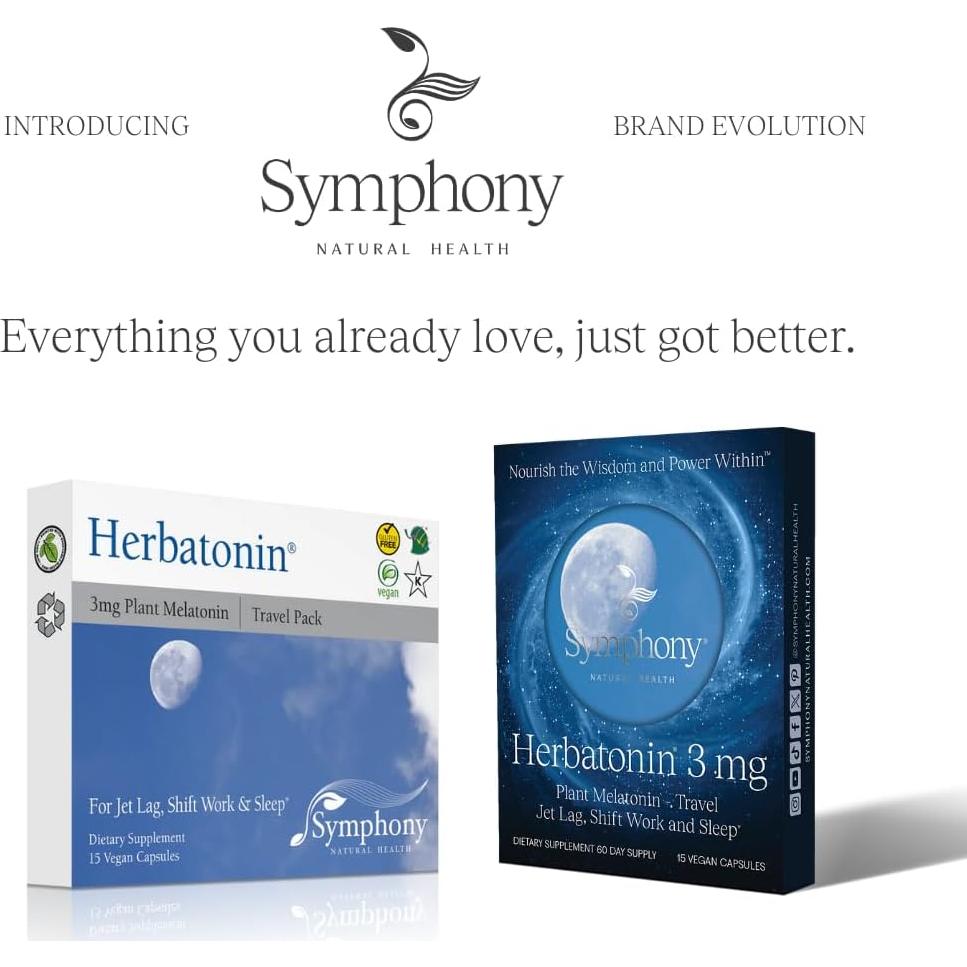 Suplemento Natural de Melatonina Herbatonin 3mg Vegano - 30 Cápsulas