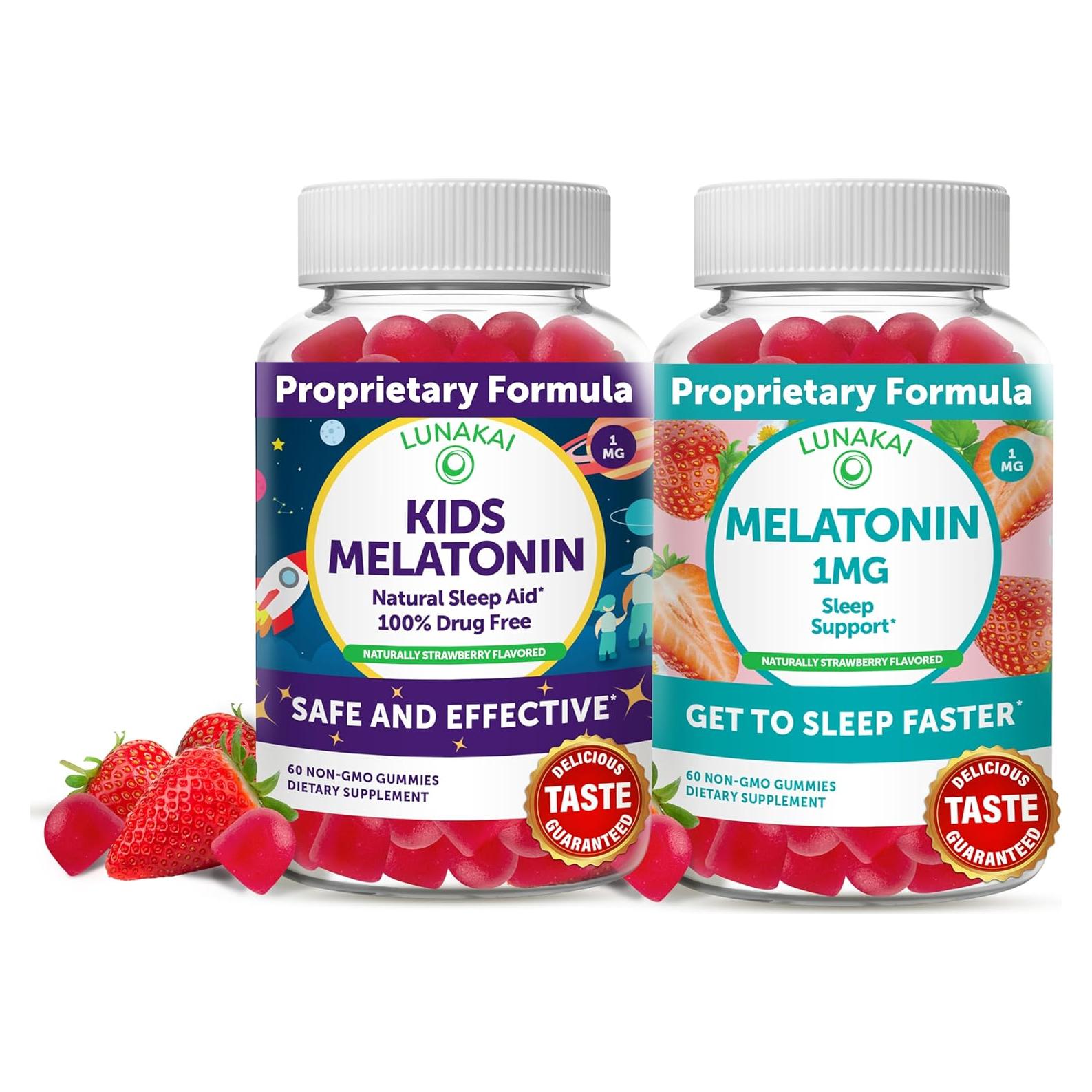 Gomitas de Melatonina Lunakai Kids 1mg - Suplemento Vegano