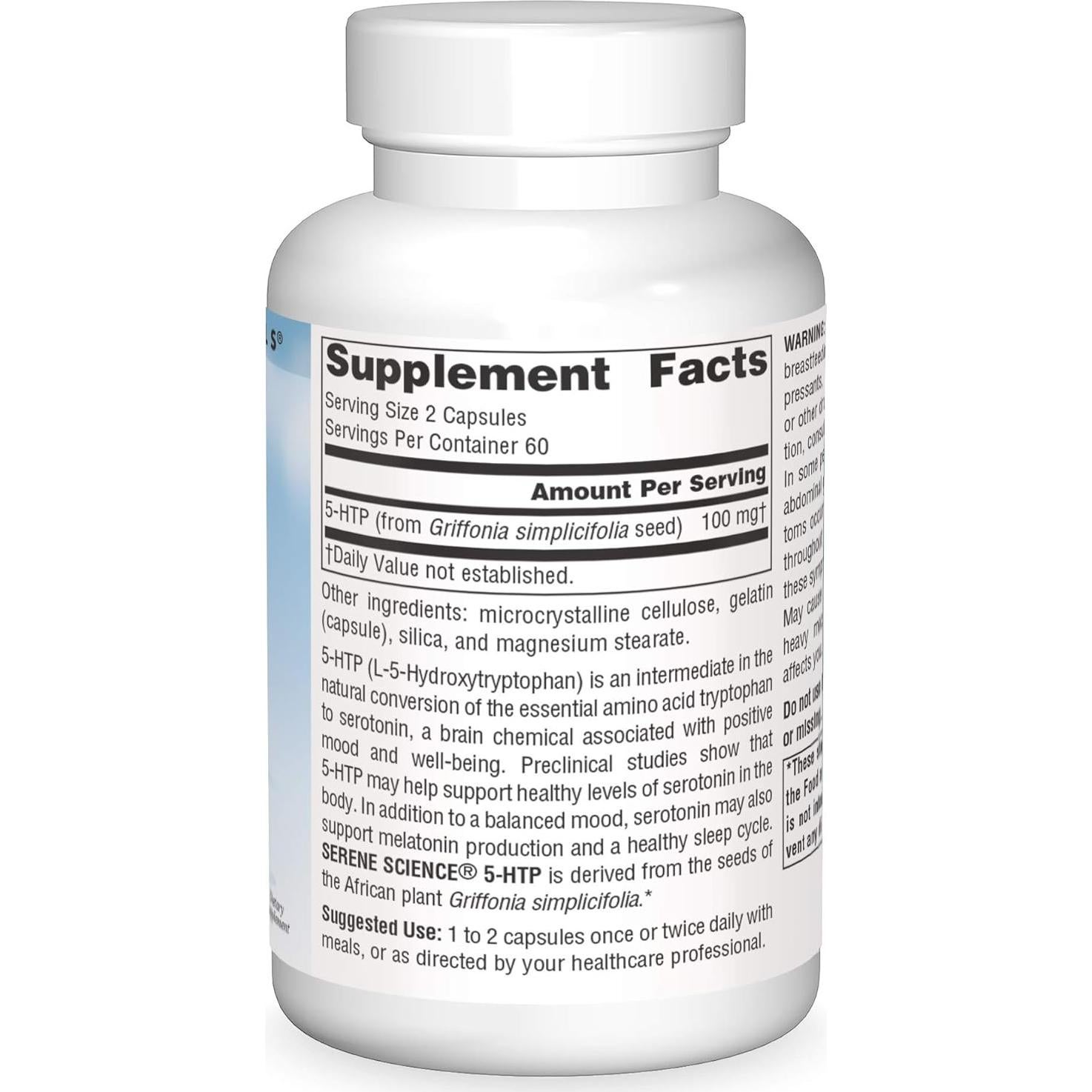 Suplemento 5-HTP Source Naturals 50 mg - 120 Cápsulas
