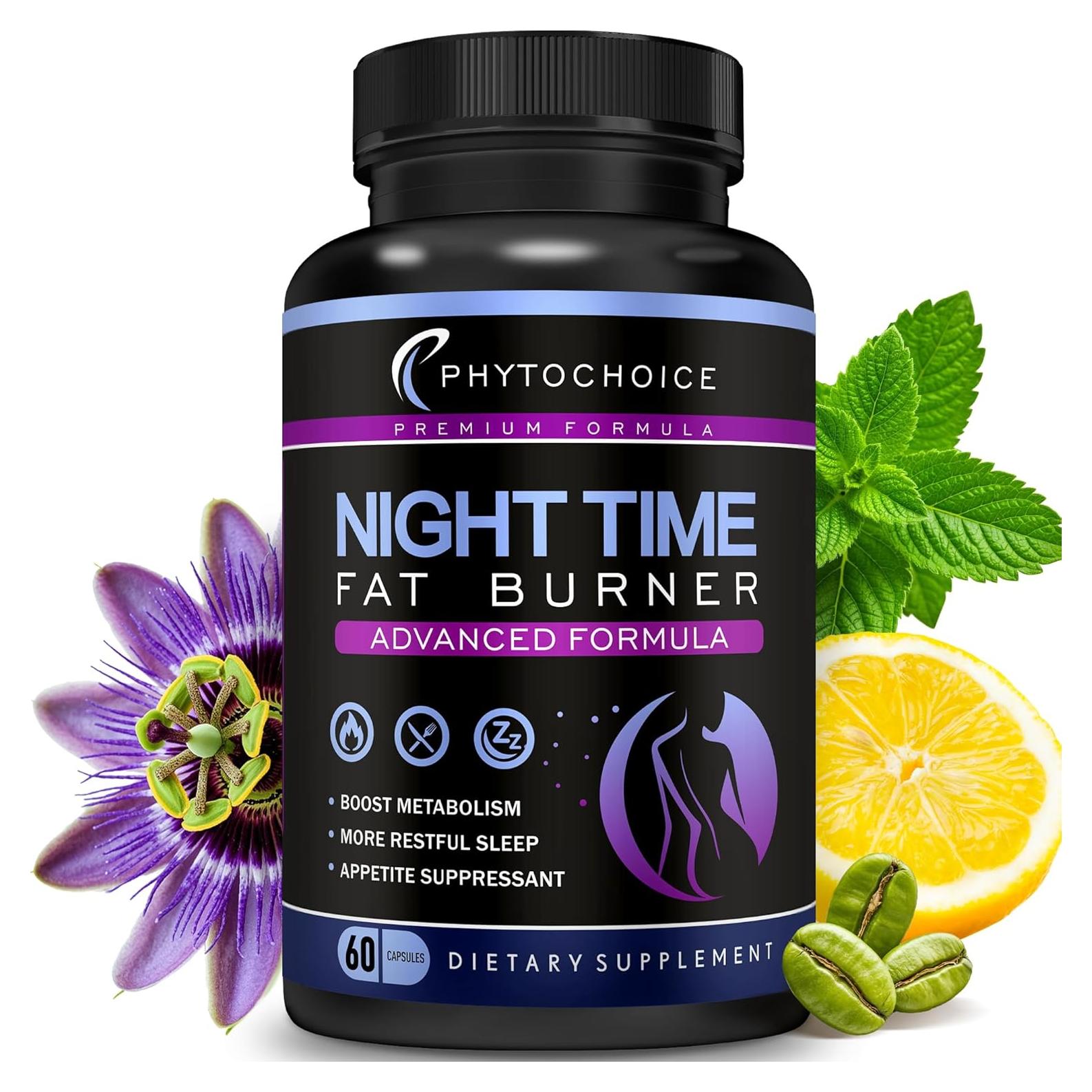 Quemador de Grasa Nocturno Phytochoice 60 Cápsulas - Suplemento Natural