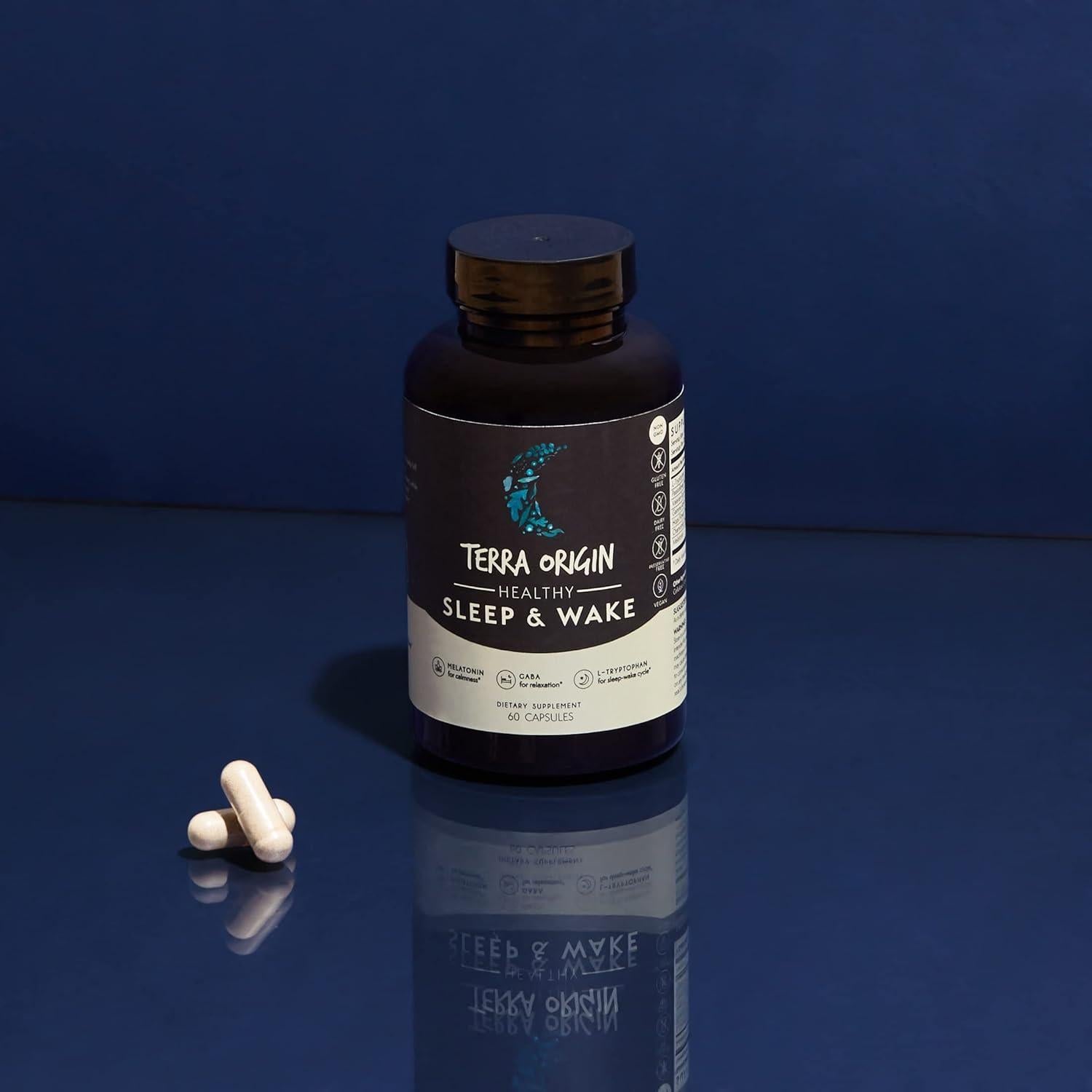 Suplemento Natural para el Sueño TERRA ORIGIN 60 Cápsulas