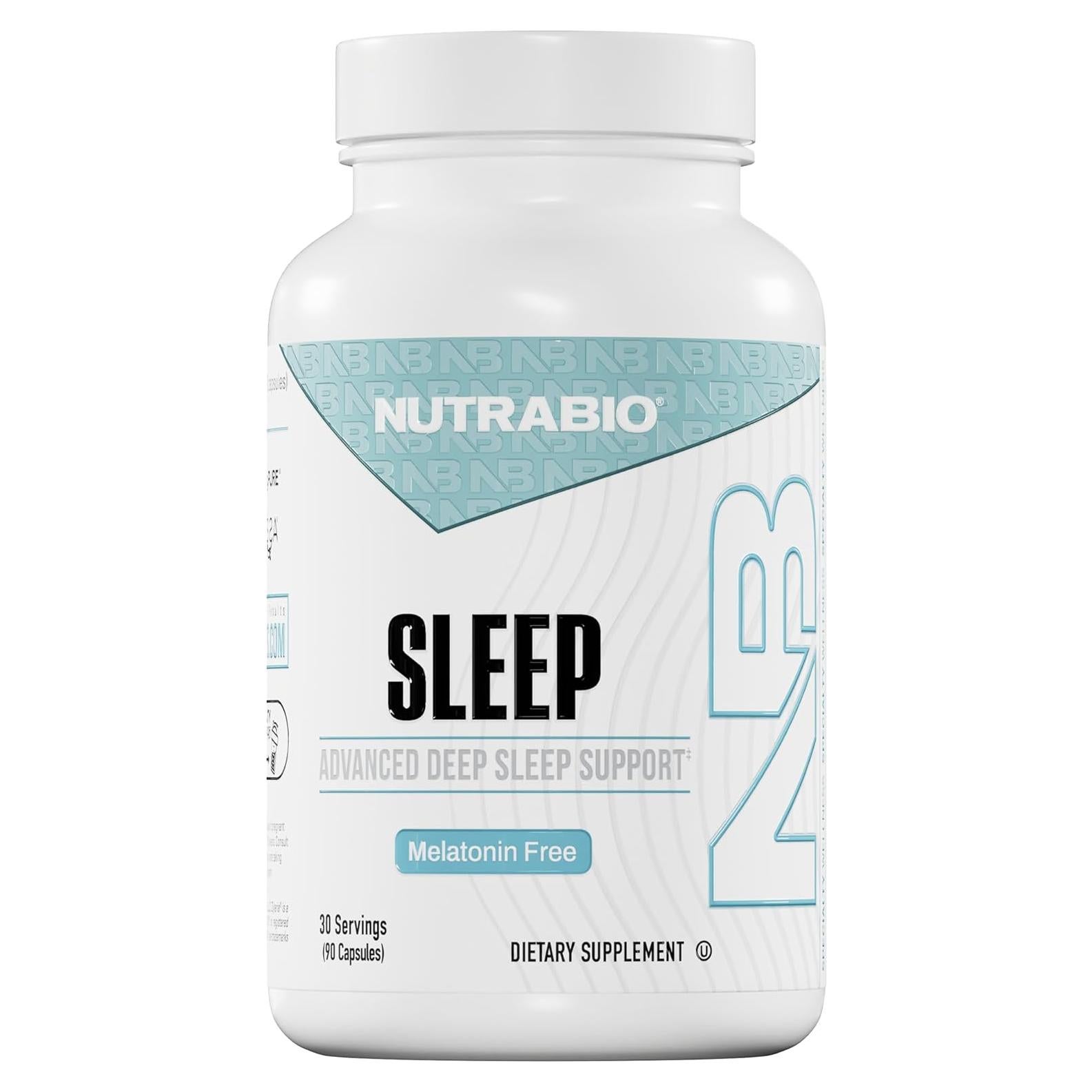 NutraBio Sueño - Suplemento Natural para Dormir Sin Melatonina - 90 Cápsulas