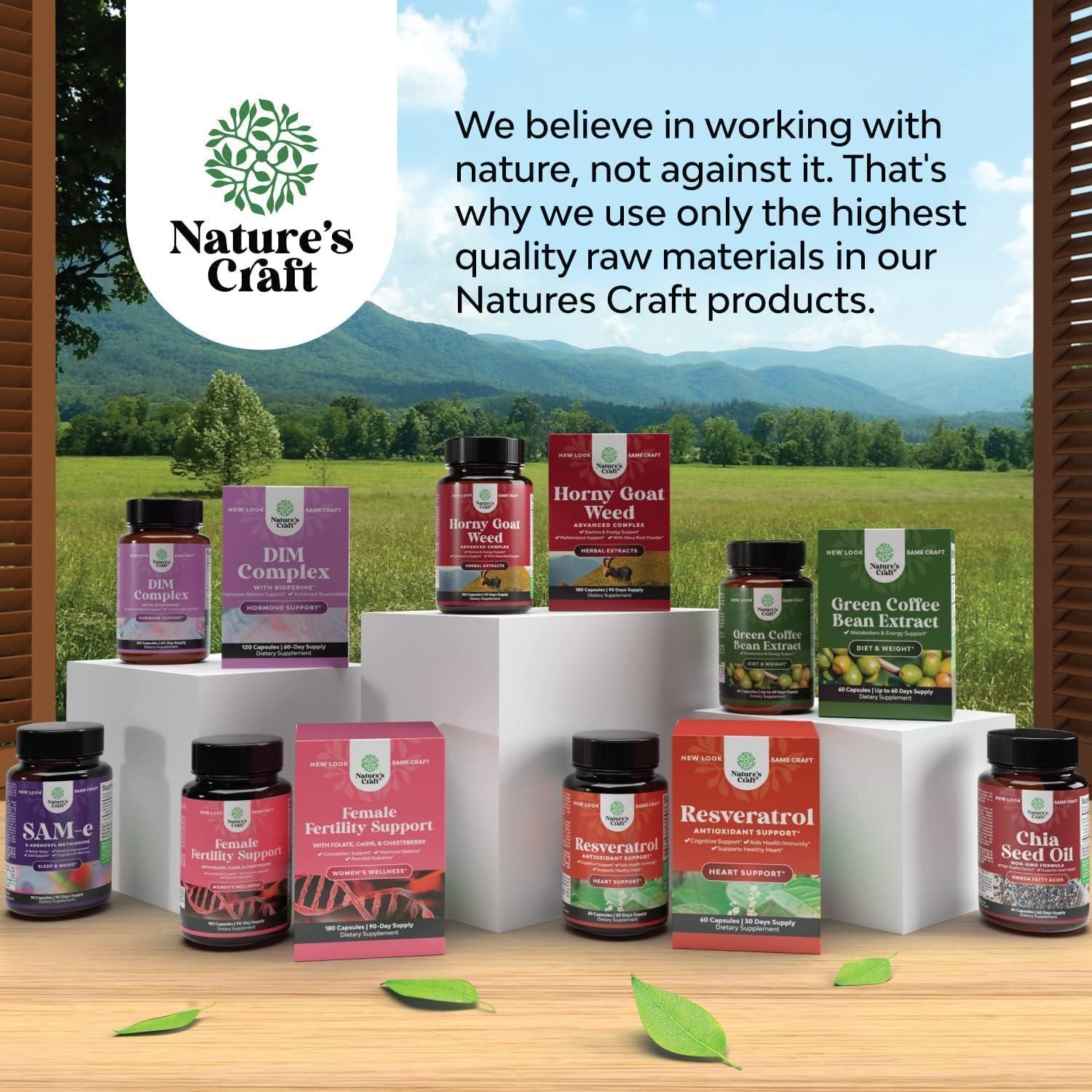 Suplemento Natural Natures Craft para Mente y Memoria 60 Cápsulas