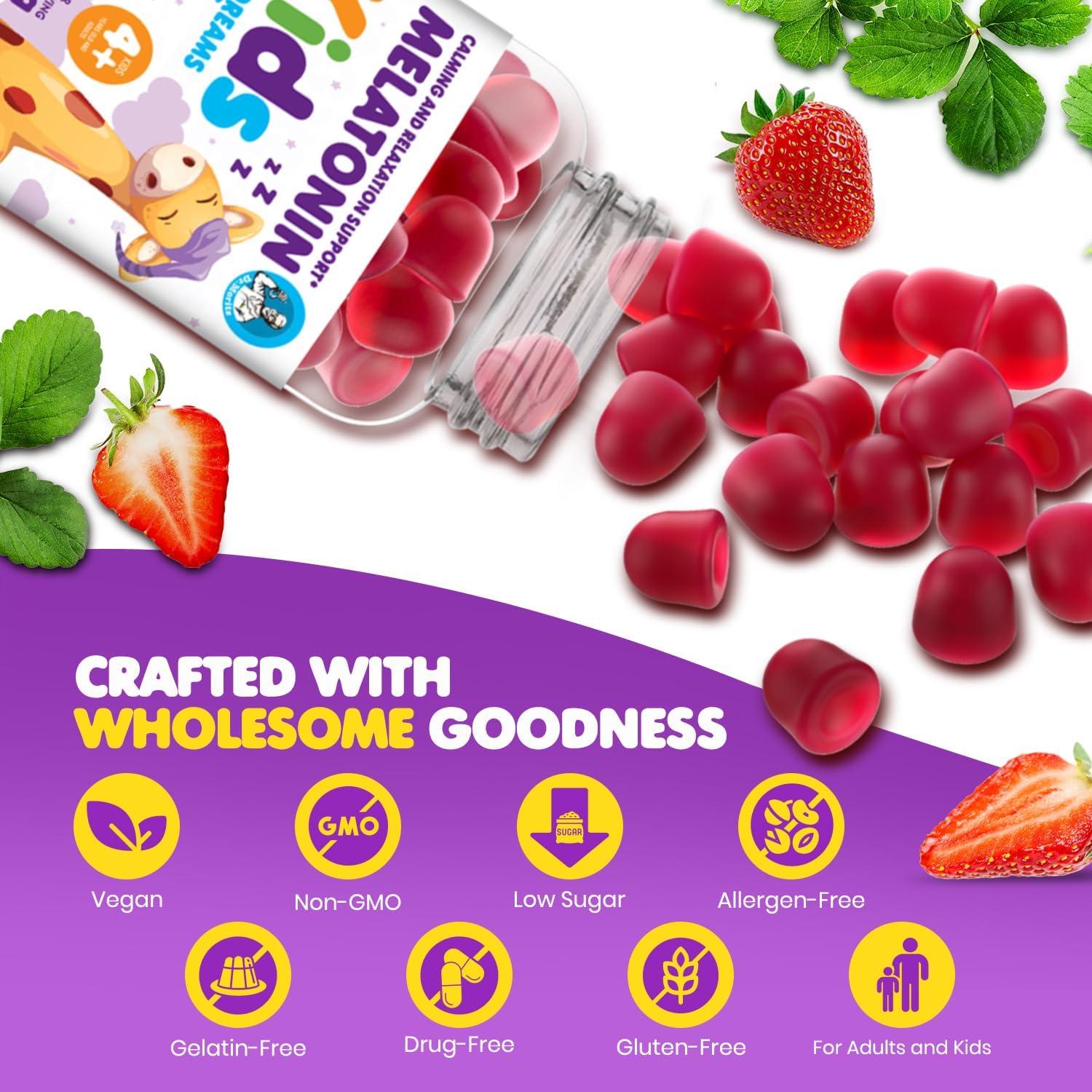 Gominolas de Melatonina Dr. Moritz 60 Unidades Sabor Baya