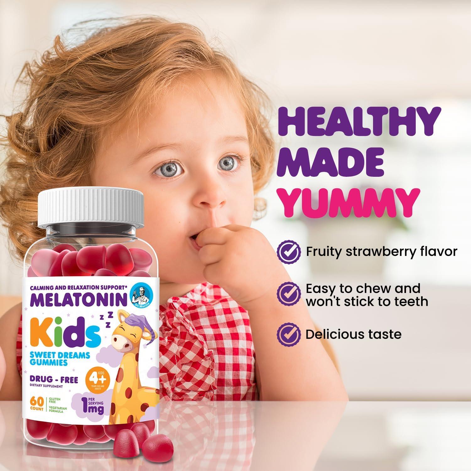 Gominolas de Melatonina Dr. Moritz 60 Unidades Sabor Baya