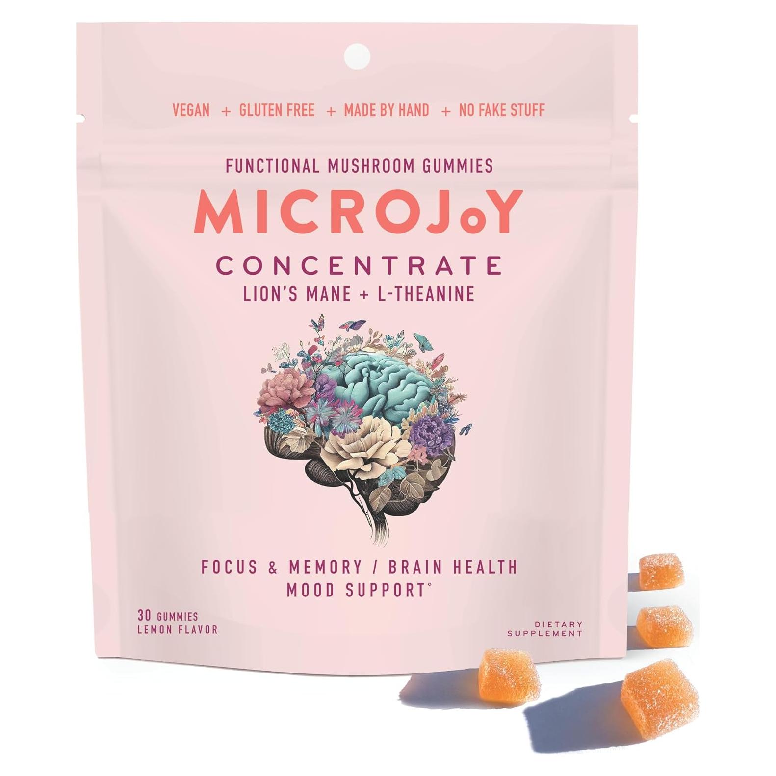 Gomitas Microjoy Veganas 30 Porciones Sabor Limón - Enfoque y Memoria