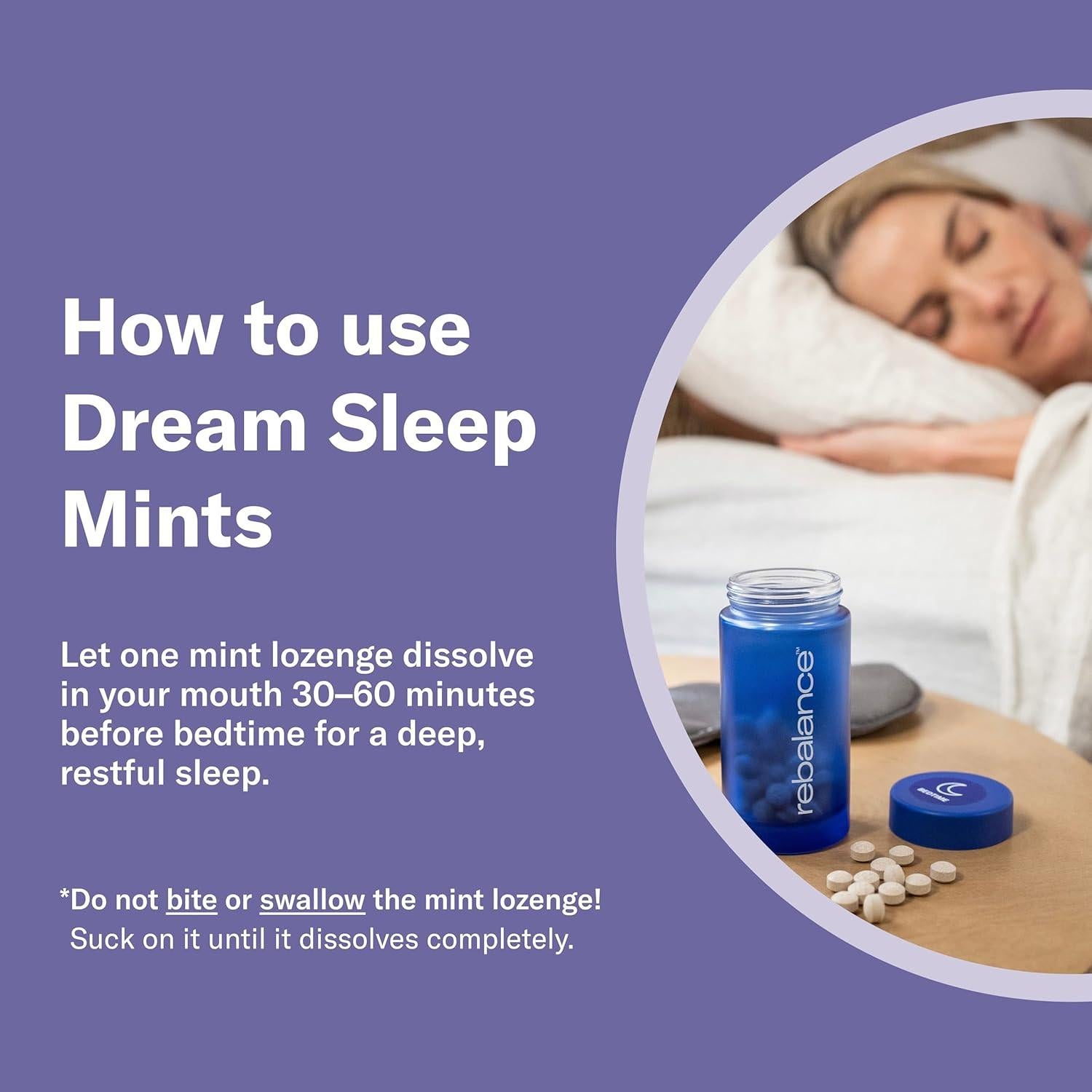 Mentas para Dormir ReBalance - 31 Pastillas de Melatonina