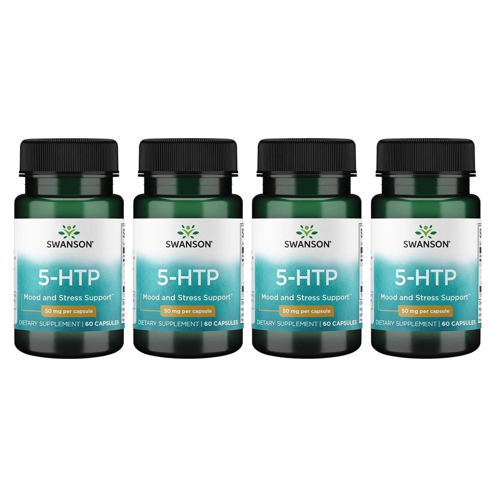 Suplemento Aminoácido 5-HTP Swanson 50 mg 60 Cápsulas