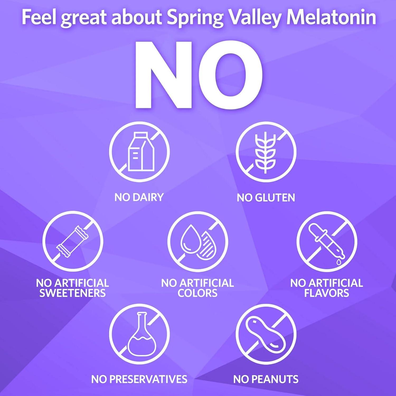 Tabletas de Melatonina 10 mg Spring Valley 120 unidades