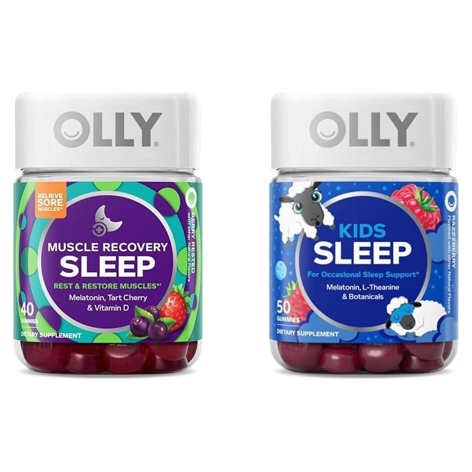 Gomitas para dormir OLLY 40u adultos y 50u niños melatonina