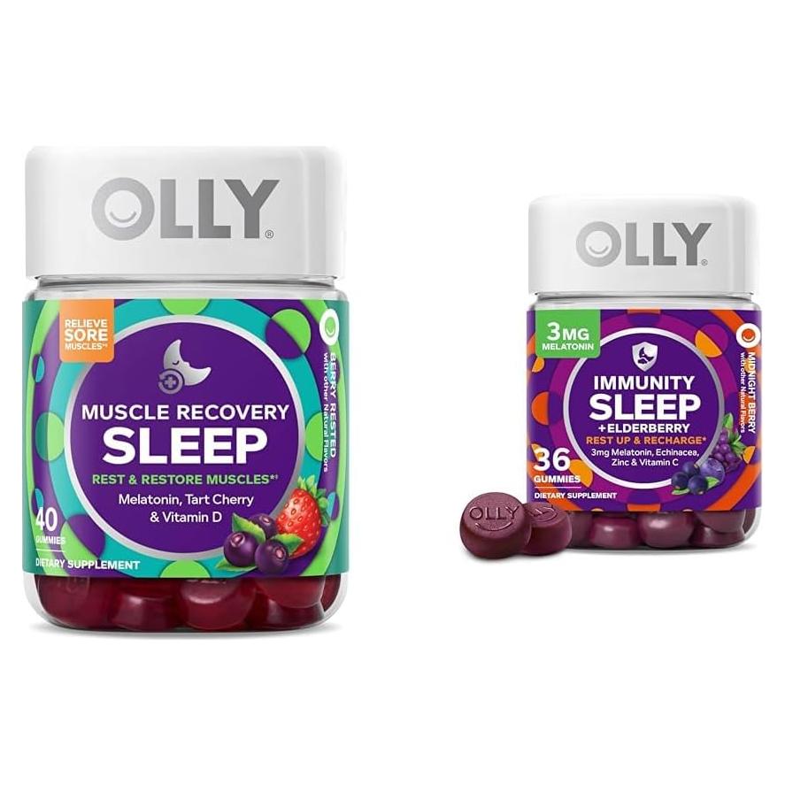 Gomitas OLLY para dormir y recuperación muscular, 76 unidades