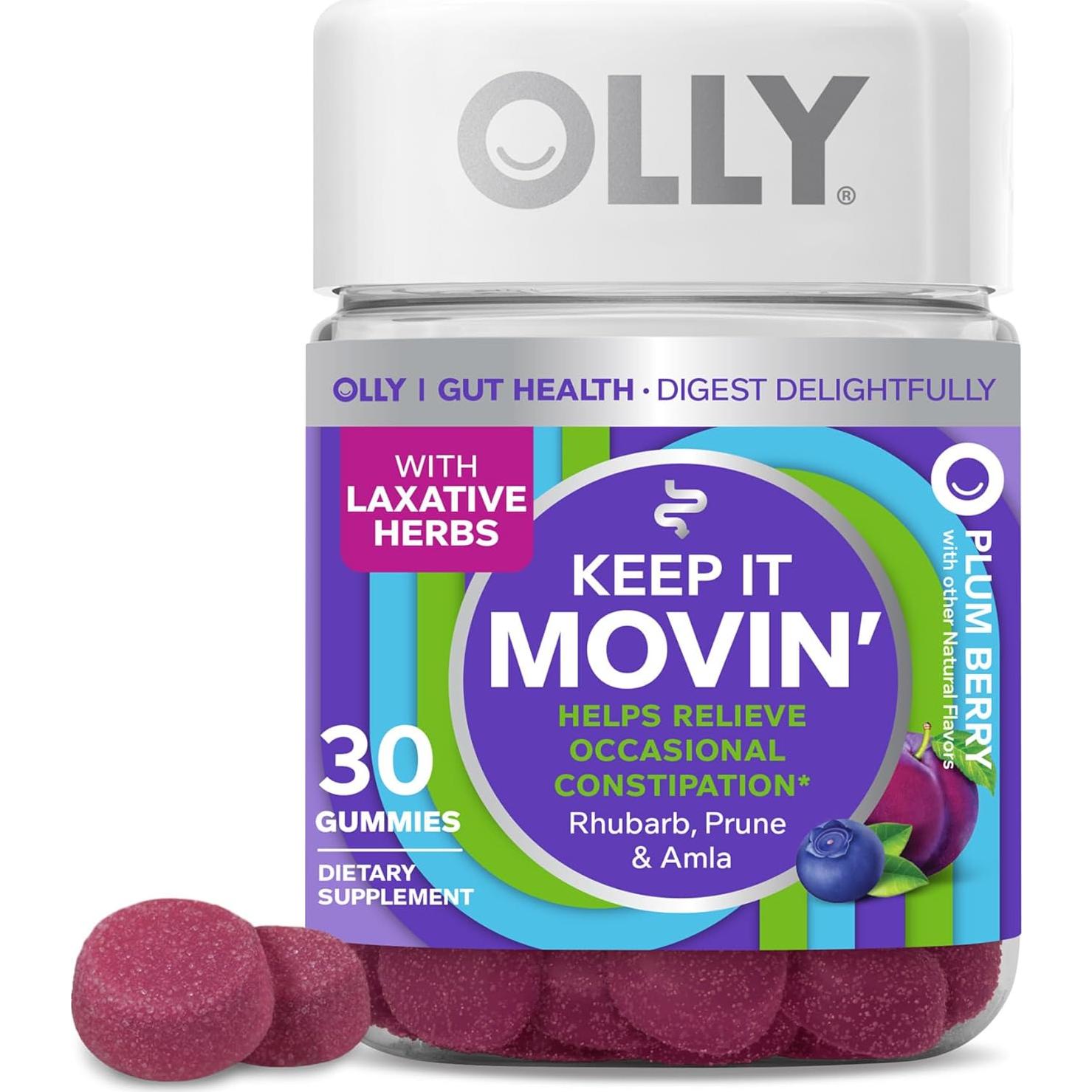 OLLY Gominolas de Recuperación Muscular y Digestivas - 40 y 30 Unidades