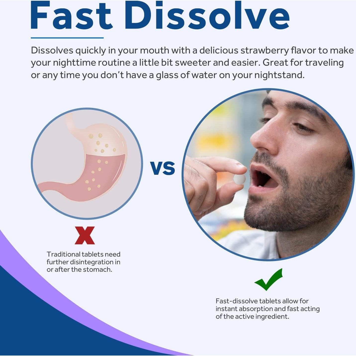 Melatonina 10 mg Recetas del Doctor 120 Tabletas Sabor Fresa