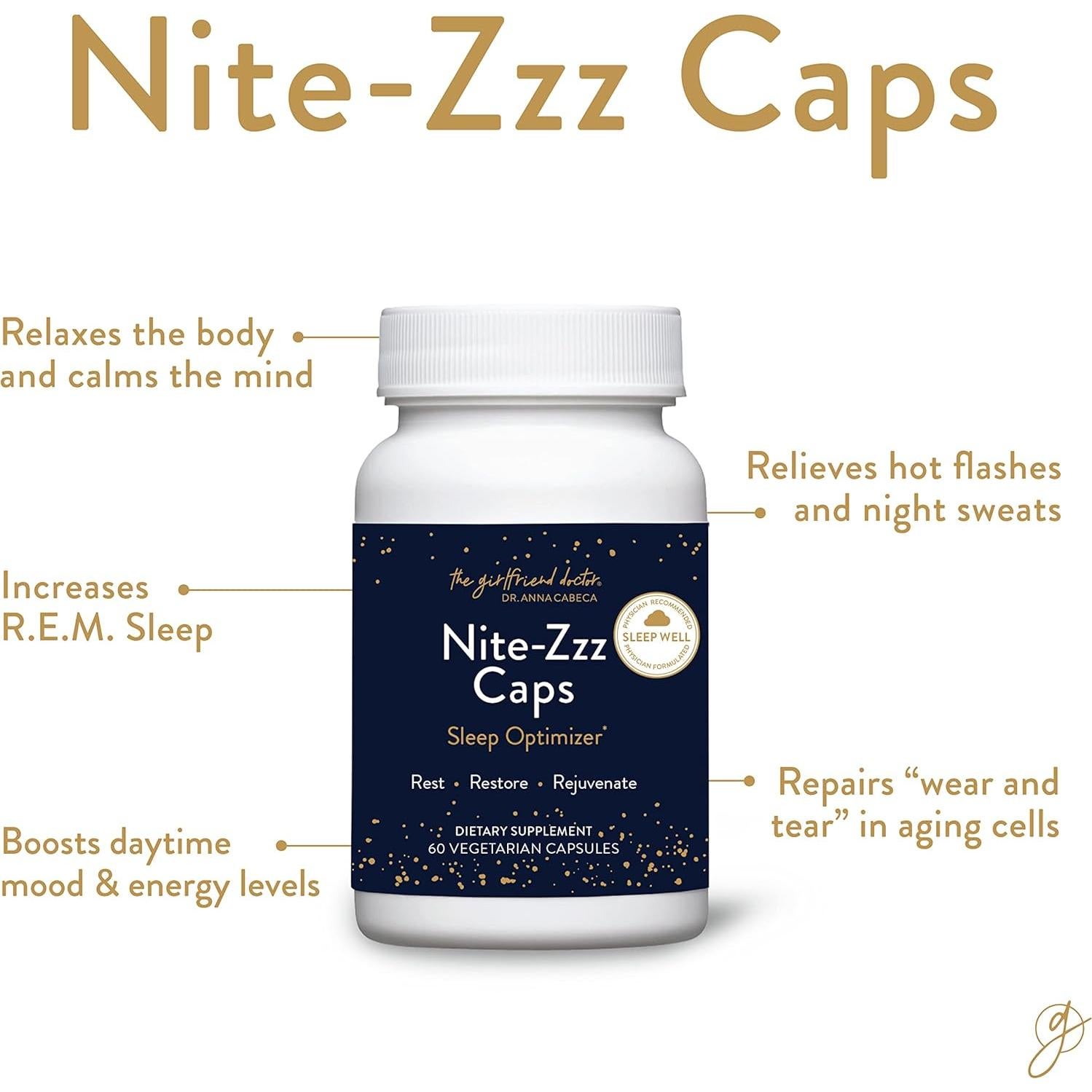 Suplemento Herbal para Sueño VIDAPURA Nite-Zzz - 60 Cápsulas