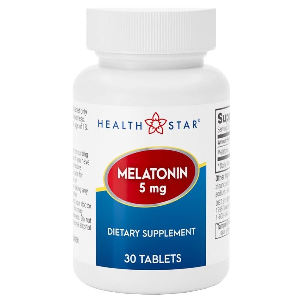 Tabletas de Melatonina GeriCare 5mg - 30 Tabletas para Sueño