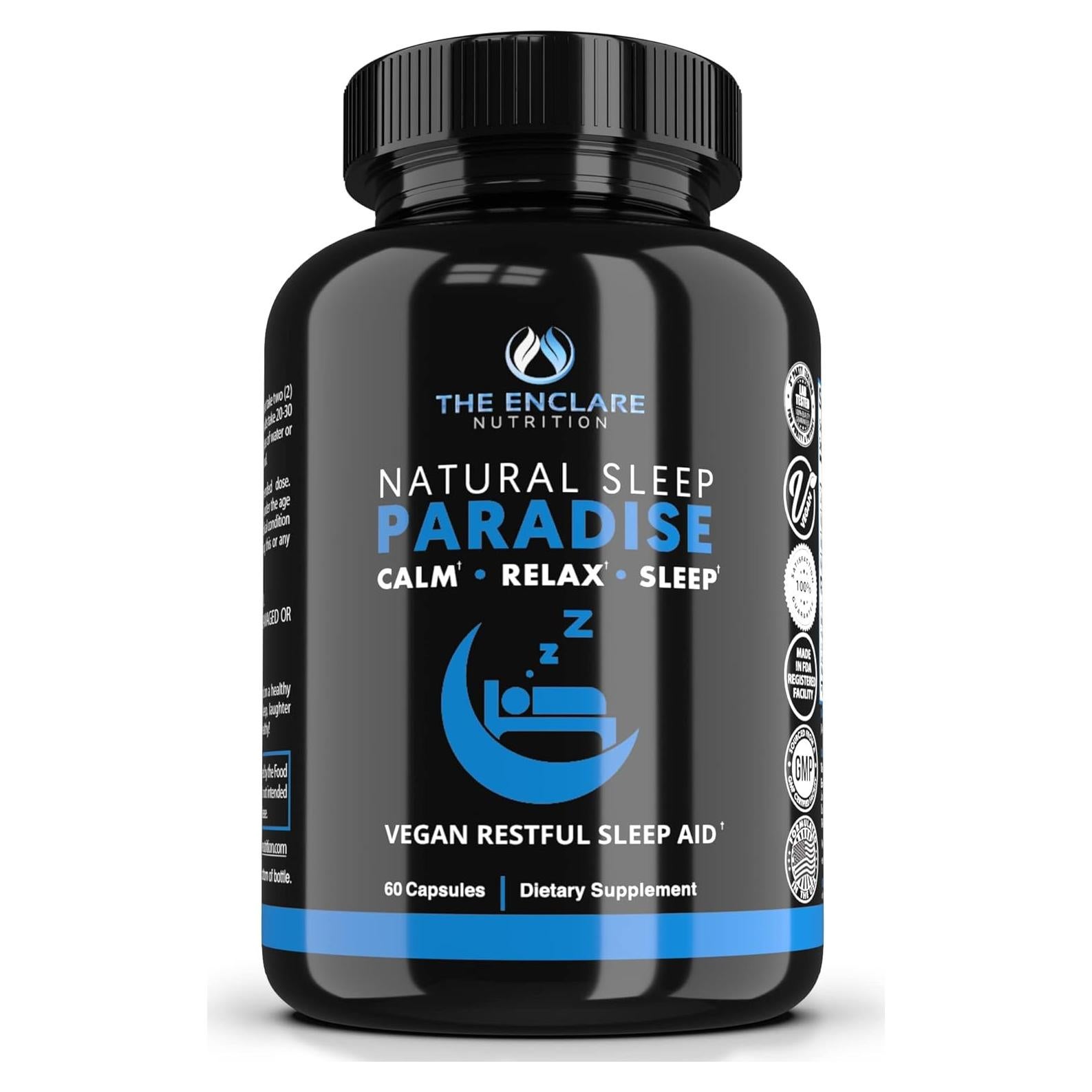 Suplemento Natural para Dormir Enclare 10mg Melatonina 60ct