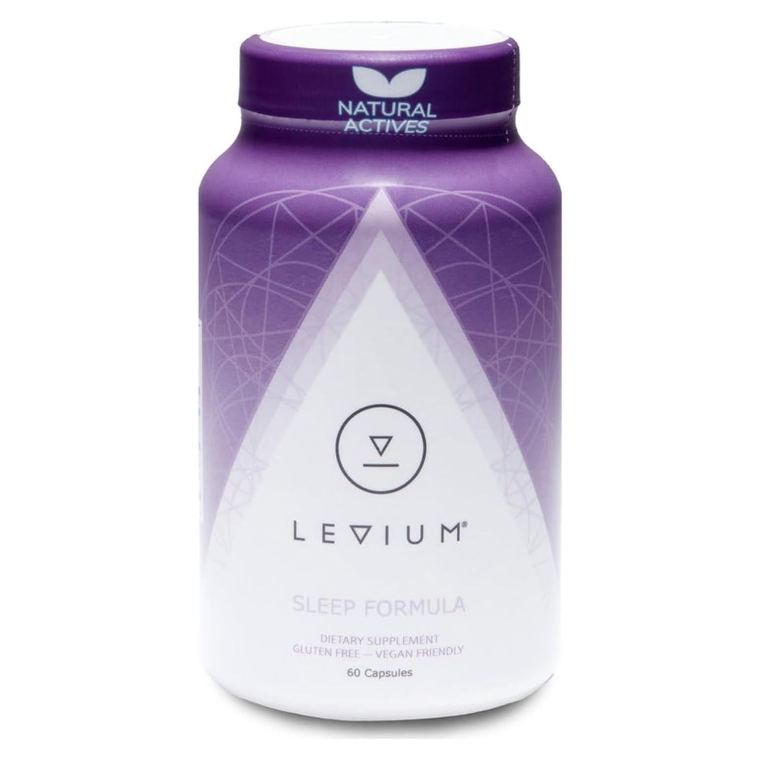 Suplemento Levium para Sueño | 60 Cápsulas con Melatonina y GABA